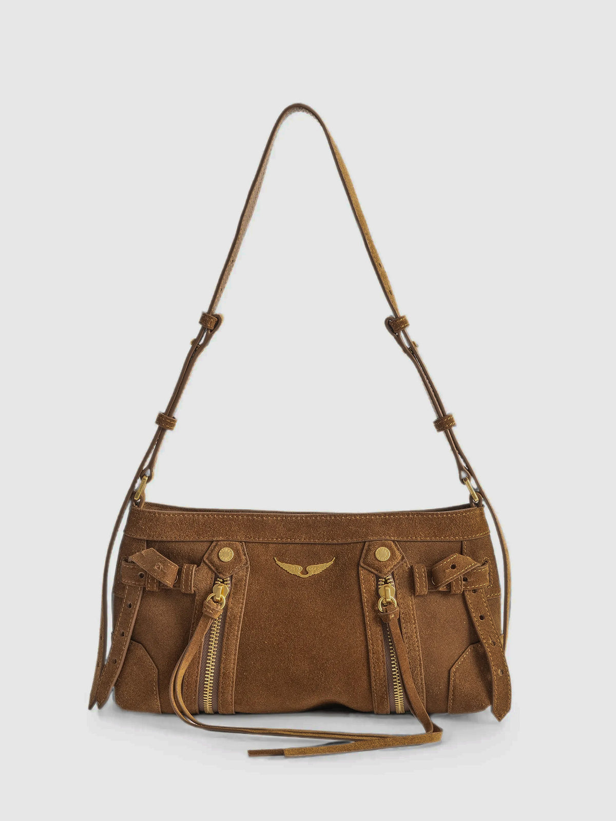 Bolso Madison Mini Suede Bag Cognac 201 de Zadig&Voltaire