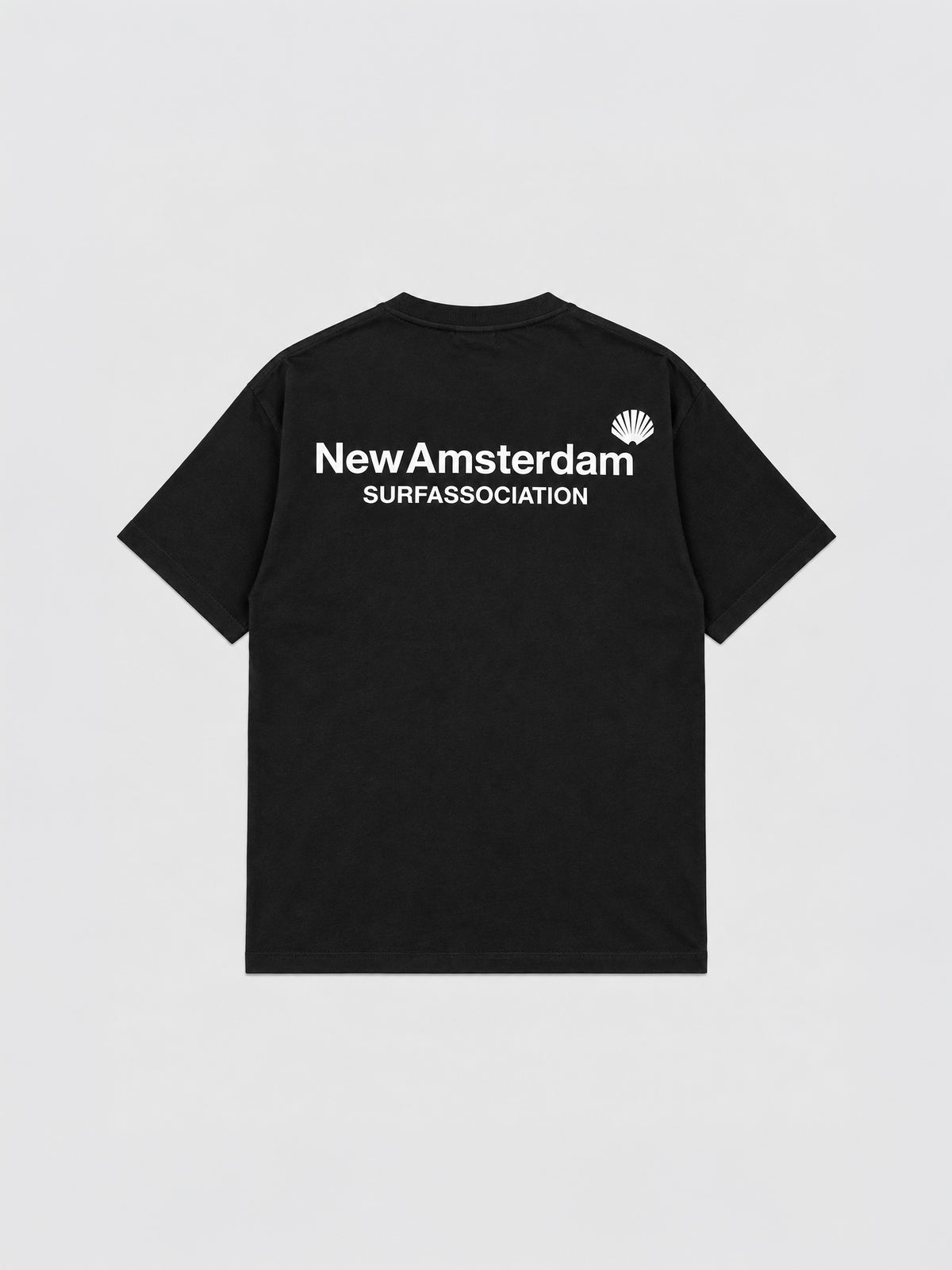 Camiseta Logo Tee de New Amsterdam Surf Association en Black White de algodón