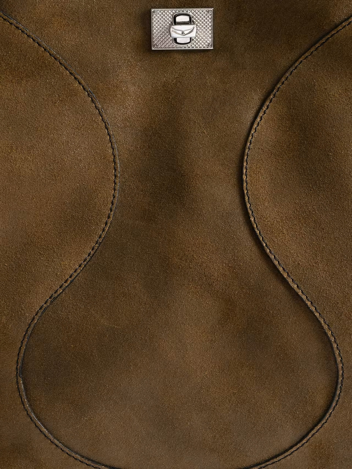 Bolso Jack Bag de ante Wood 214 de Zadig&Voltaire