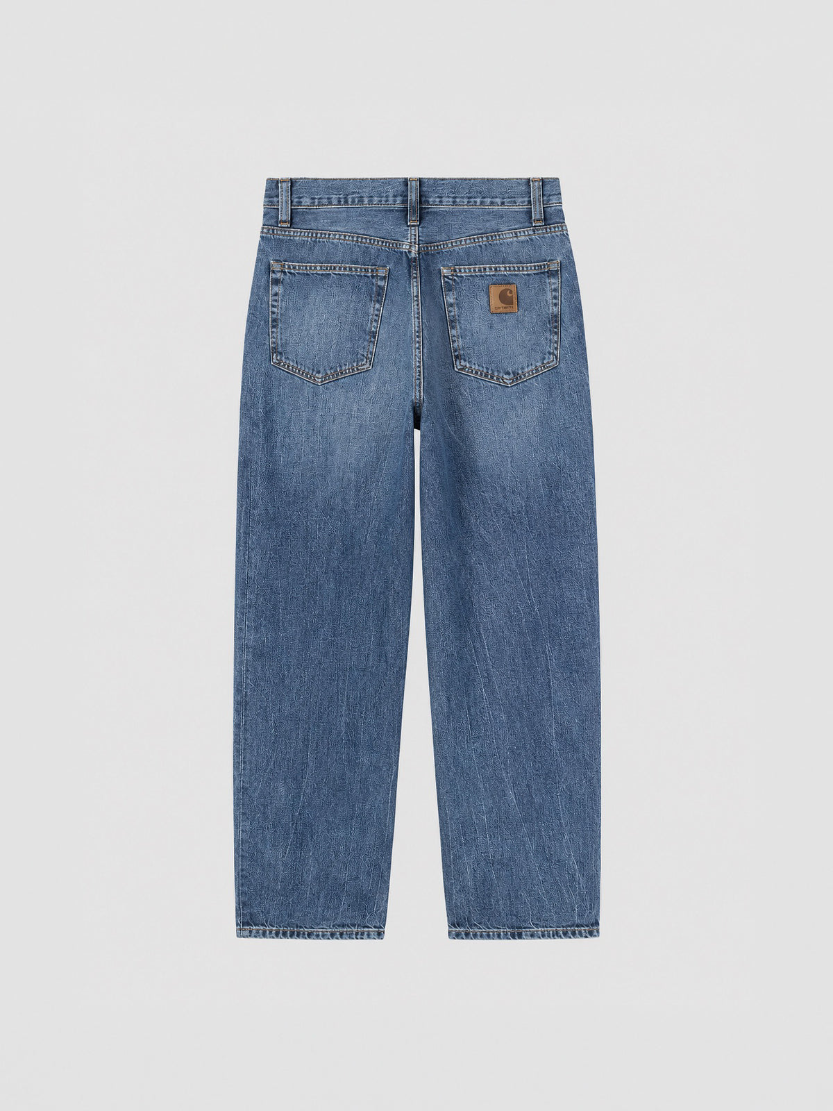 Aaron Pant de Carhartt WIP en Blue Marble Used Wash