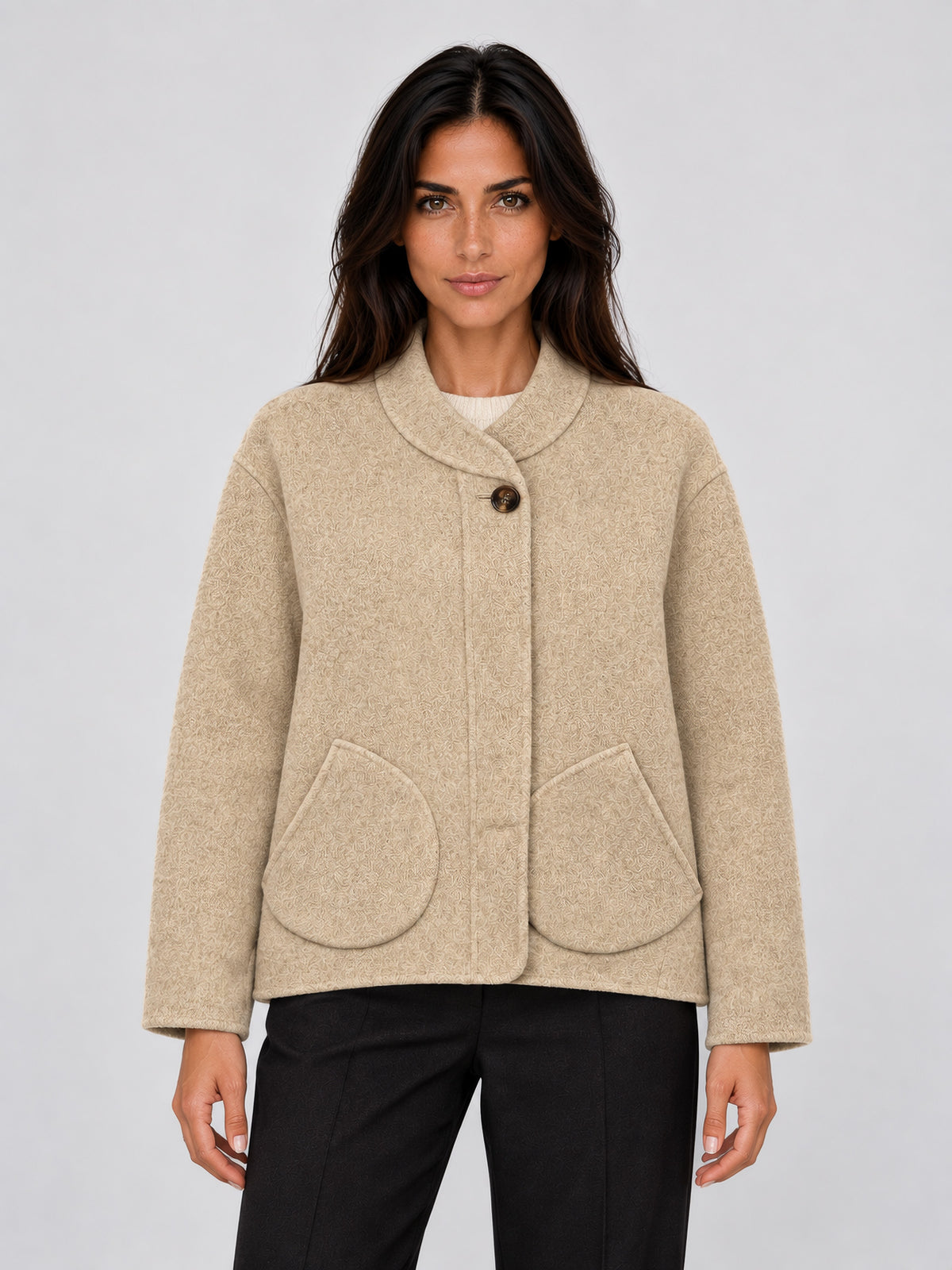 Abrigo Windsor de Soeur en color Beige Chine para mujer