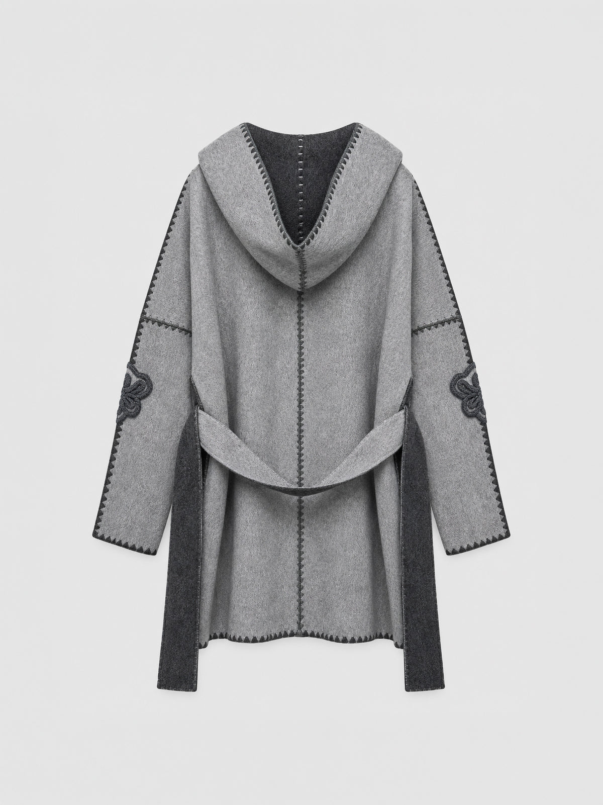Abrigo bicolor de doble faz ERMANNO Firenze en GRIGIO para mujer