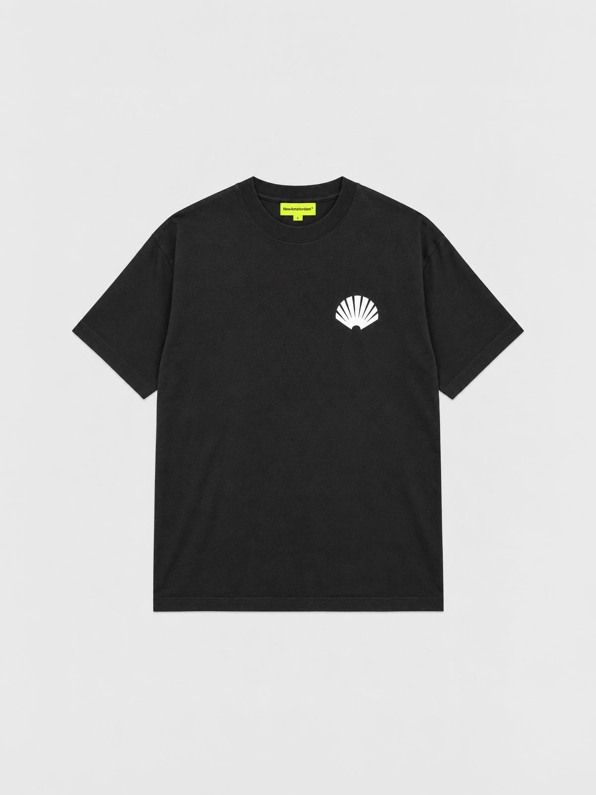 Camiseta Logo Tee de New Amsterdam Surf Association en Black White de algodón
