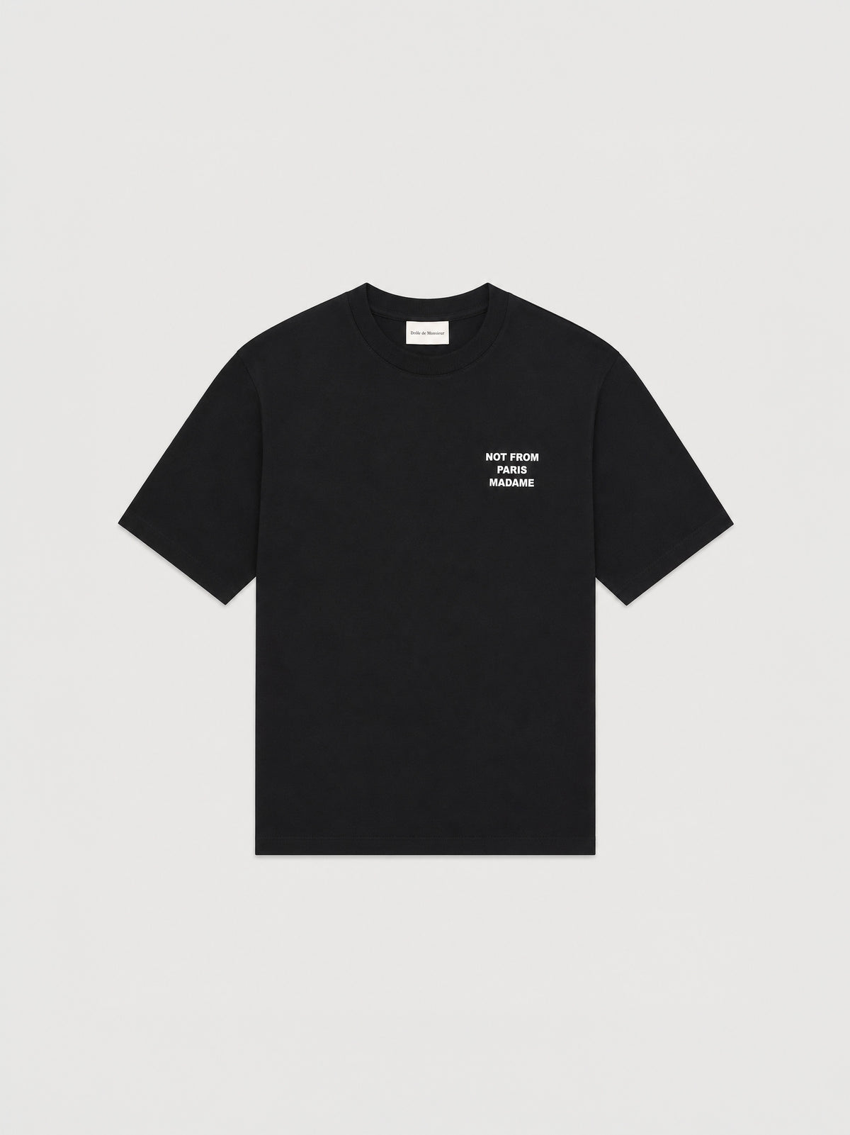 Camiseta Le T-Shirt Slogan de Drôle de Monsieur en Black