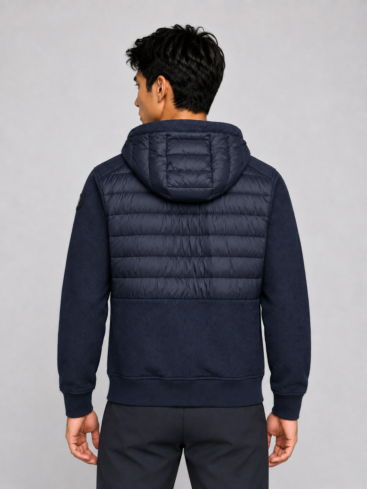 Chaqueta híbrida Parajumpers Buck Blue Navy para hombre
