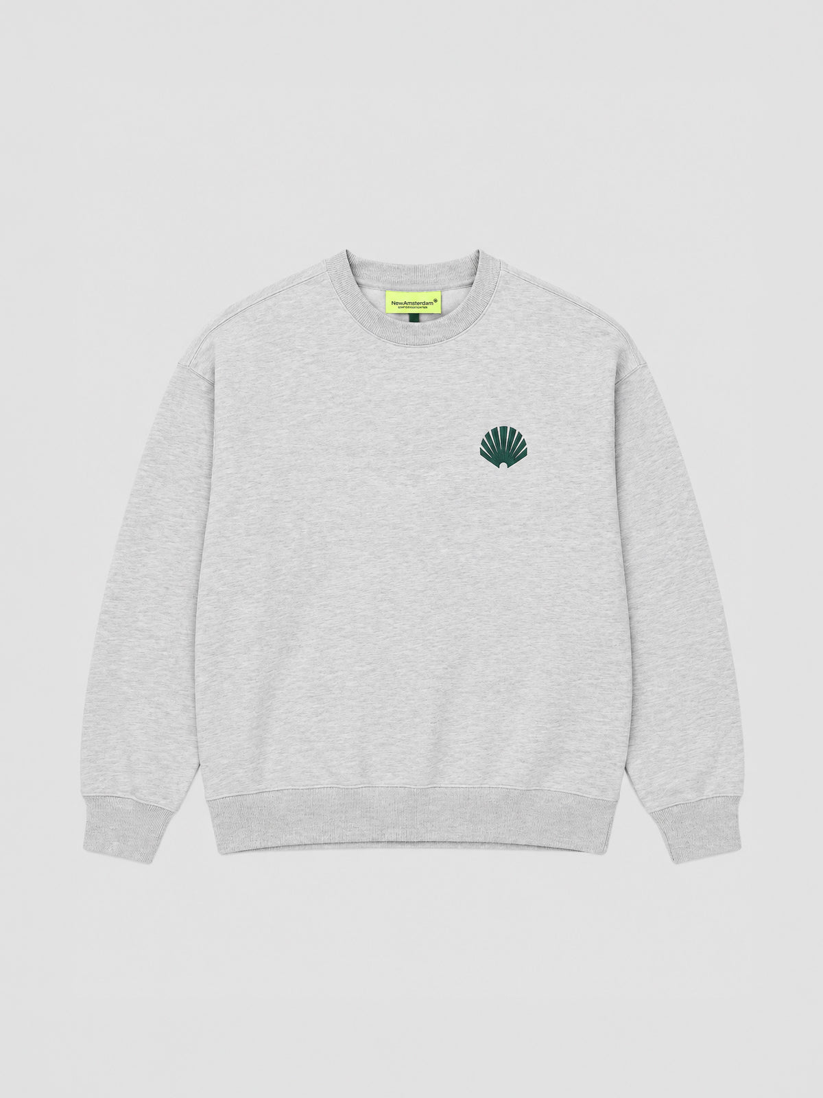 Sudadera Logo Crewneck New Amsterdam Surf Association en Ash/Bottle Green