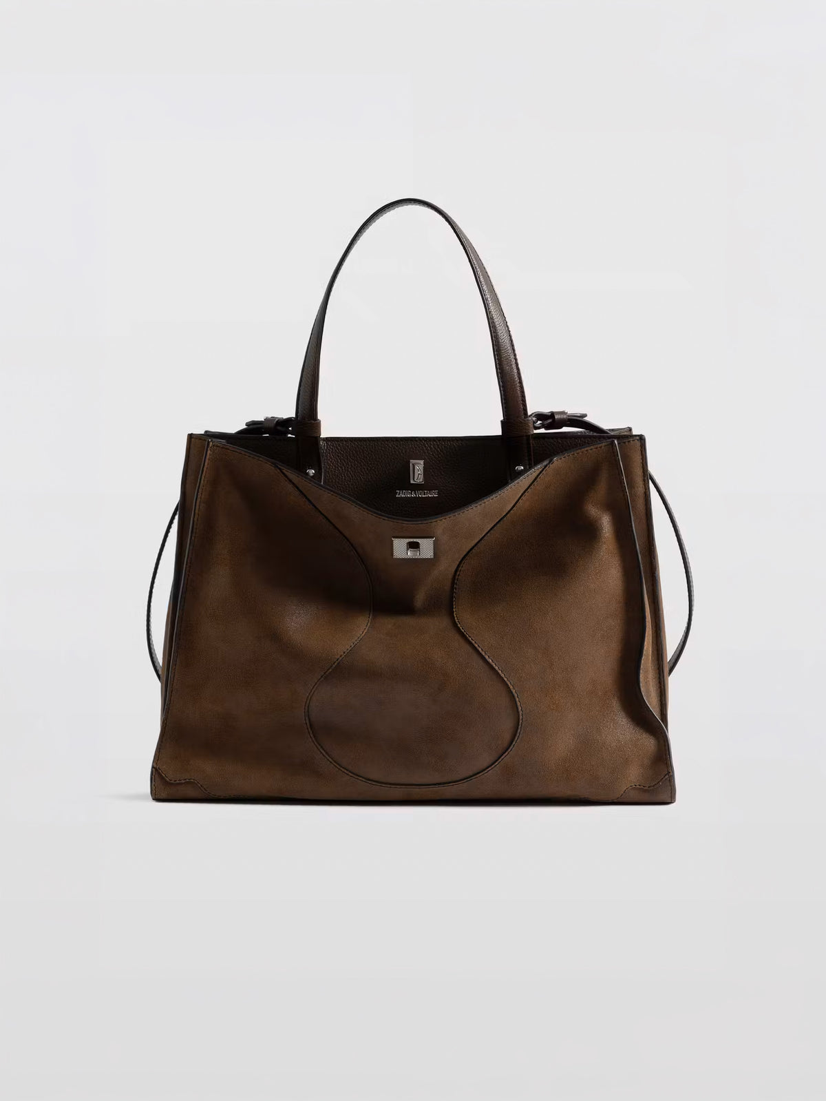 Bolso Jack Bag de ante Wood 214 de Zadig&Voltaire