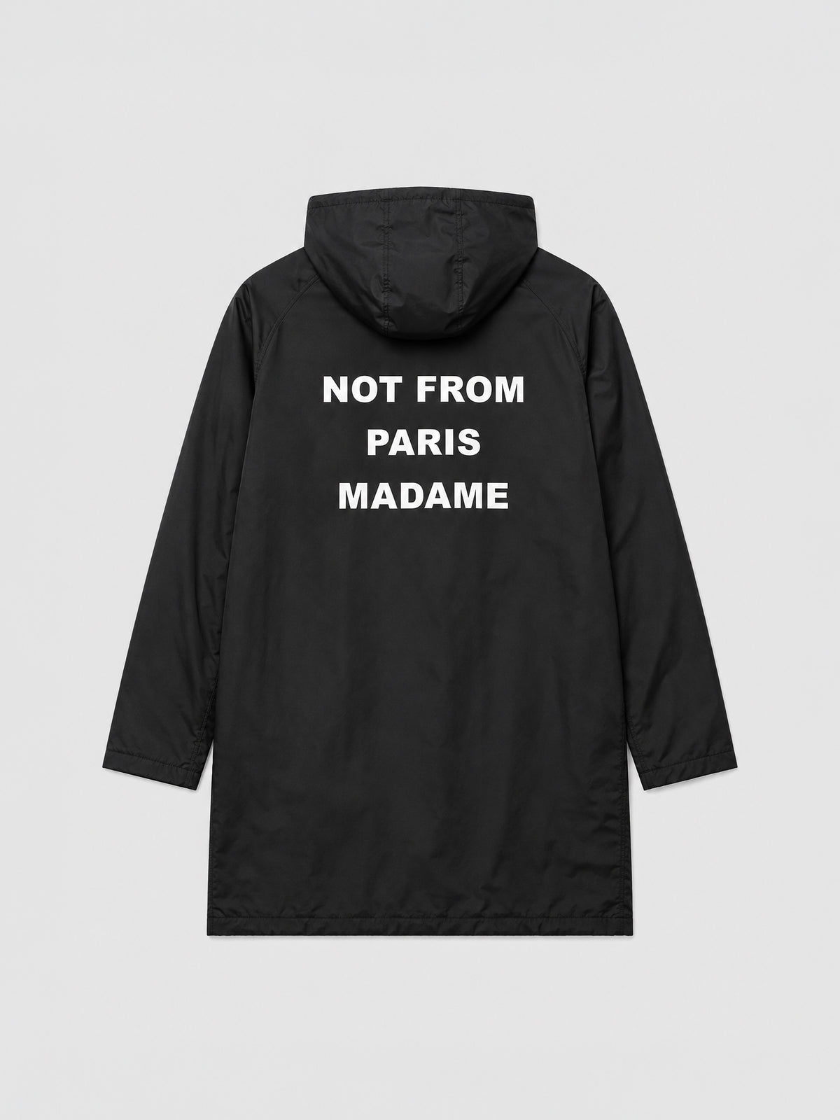 La Parka Slogan de Drôle de Monsieur en color BLACK