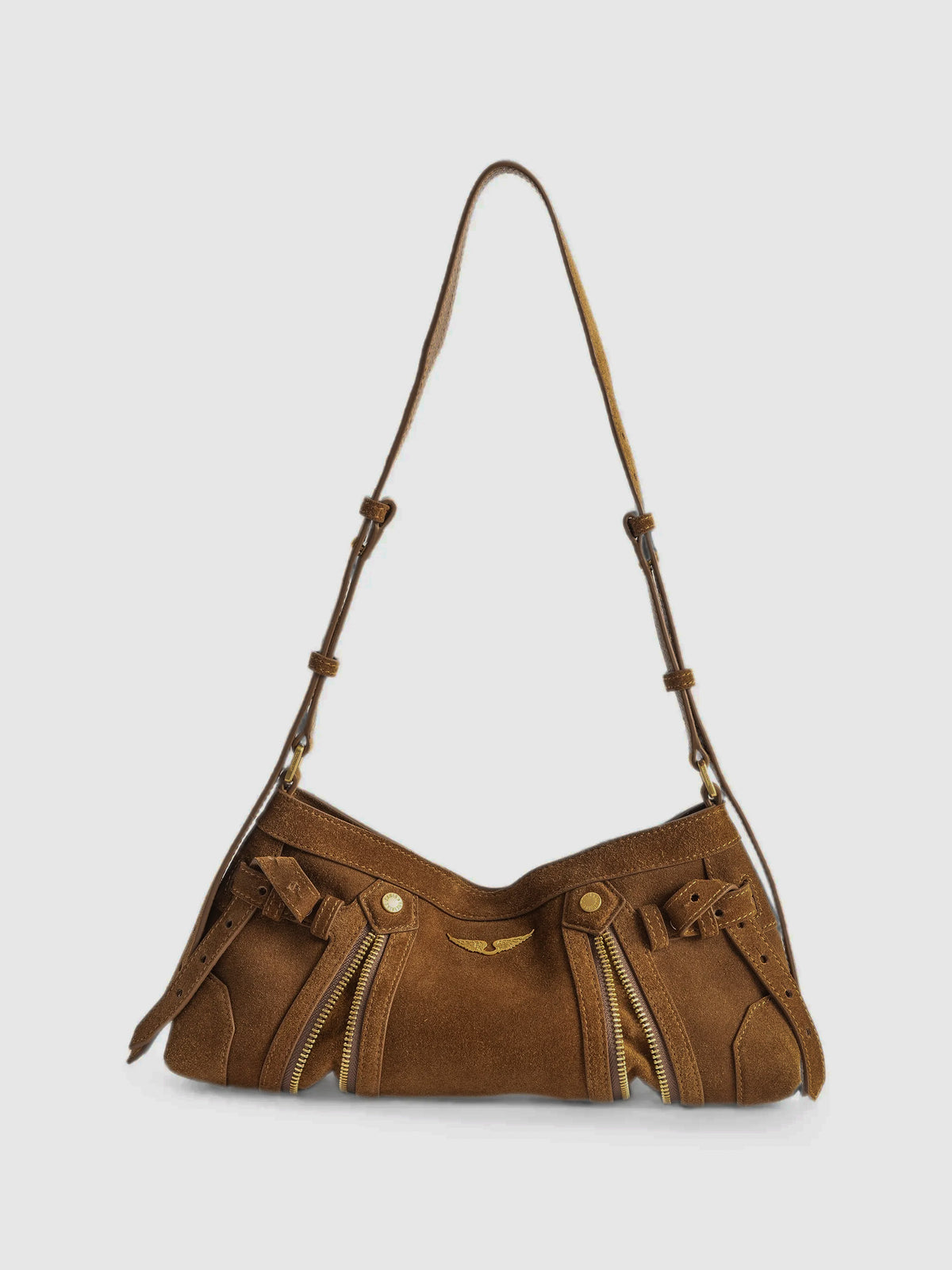 Bolso Madison Mini Suede Bag Cognac 201 de Zadig&Voltaire