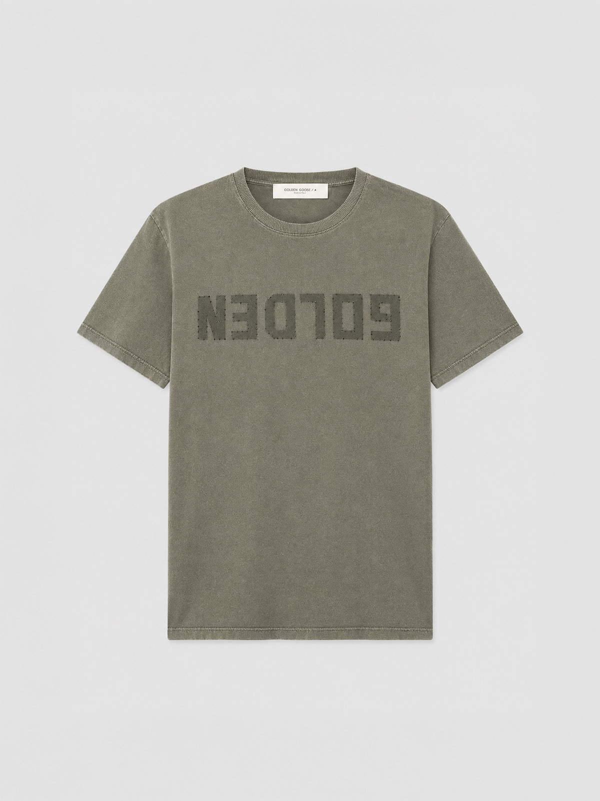 Camiseta T-SHIRT REGULAR M'S S/S Golden Goose en Olive green
