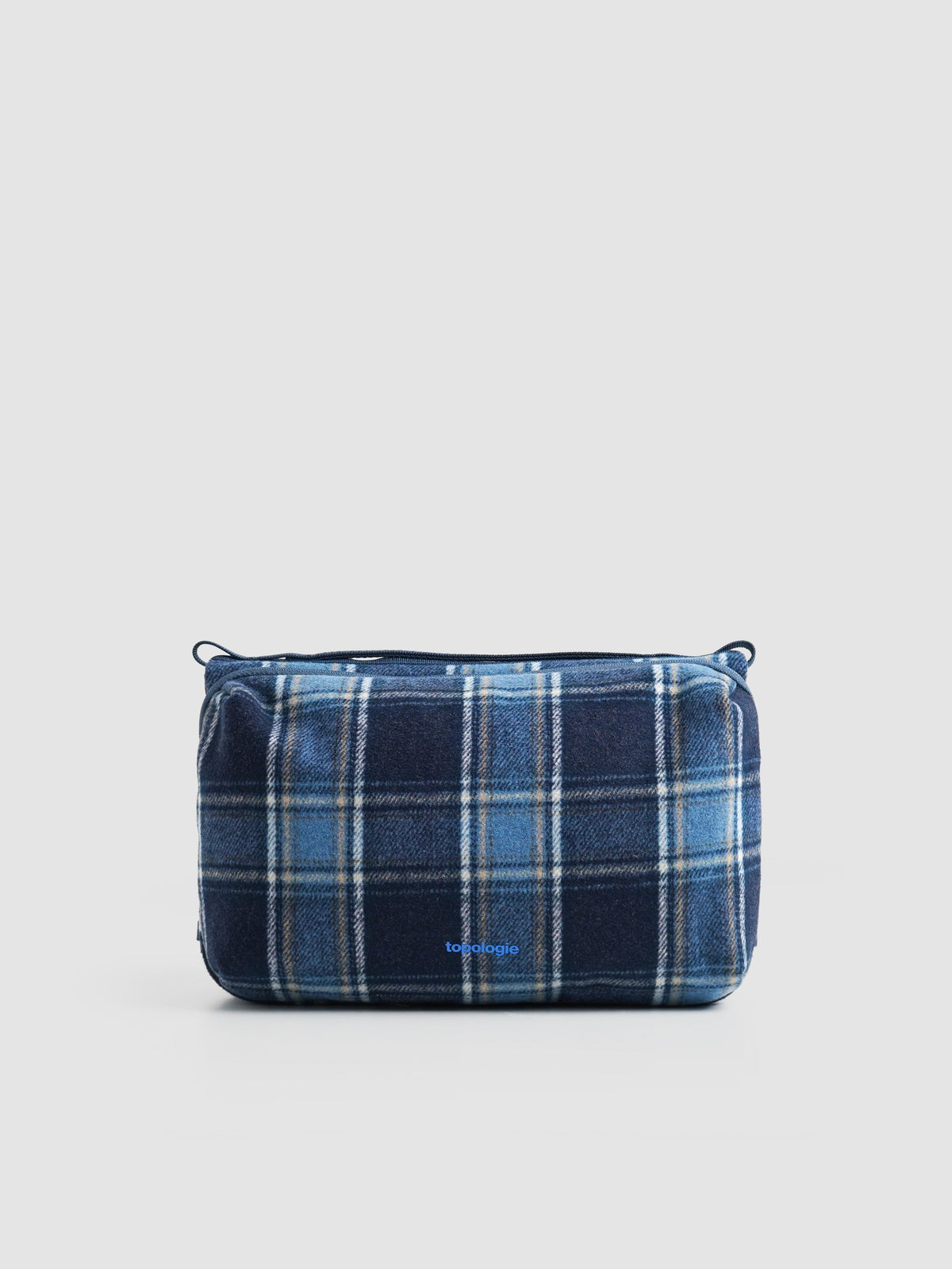 Bolso Topologie Bottle Sacoche Large en Blue Check / Check Wool