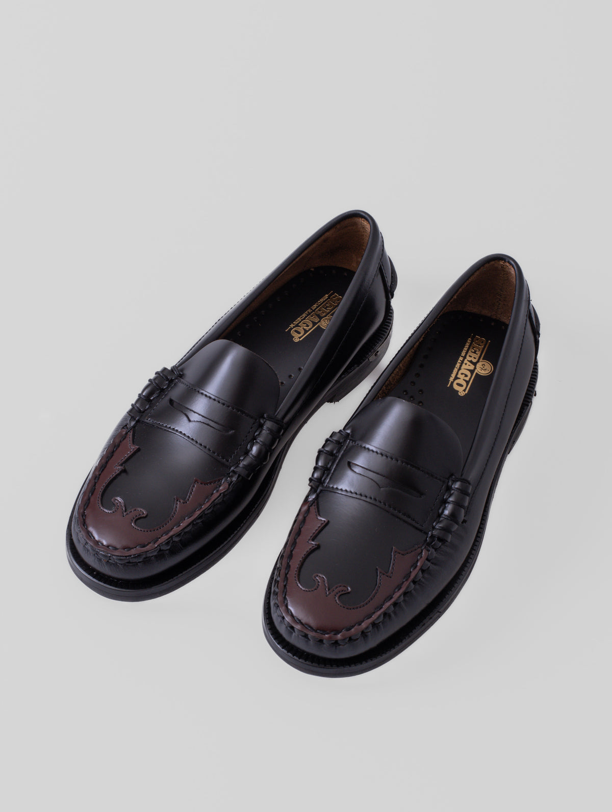 SEBAGO DAN SCARABEO WOMAN, BLACK-BURGUNDY, mujer: mocasín