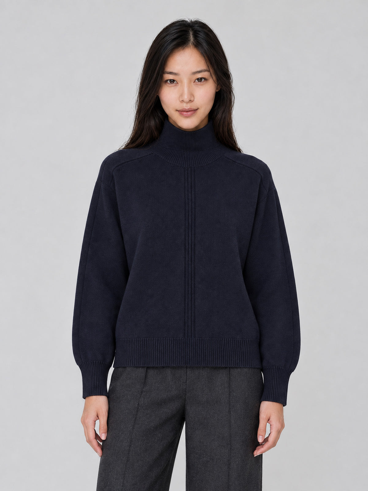 Jersey Nord de Soeur en lana merino NAVY para mujer