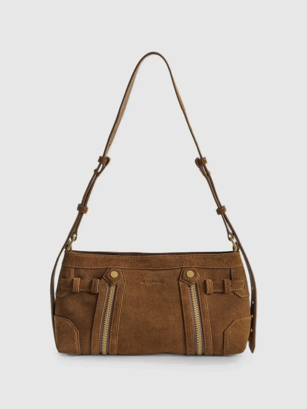 Bolso Madison Mini Suede Bag Cognac 201 de Zadig&Voltaire