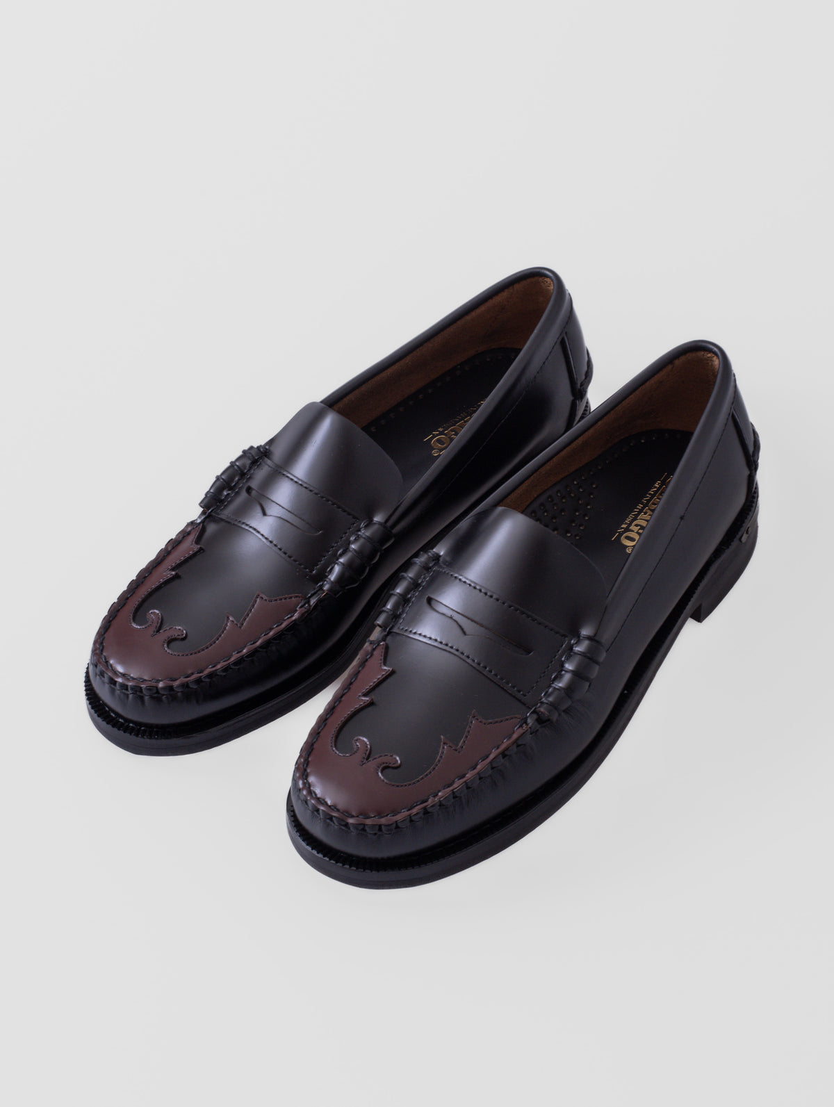SEBAGO DAN SCARABEO, BLACK-BURGUNDY, hombre: mocasín