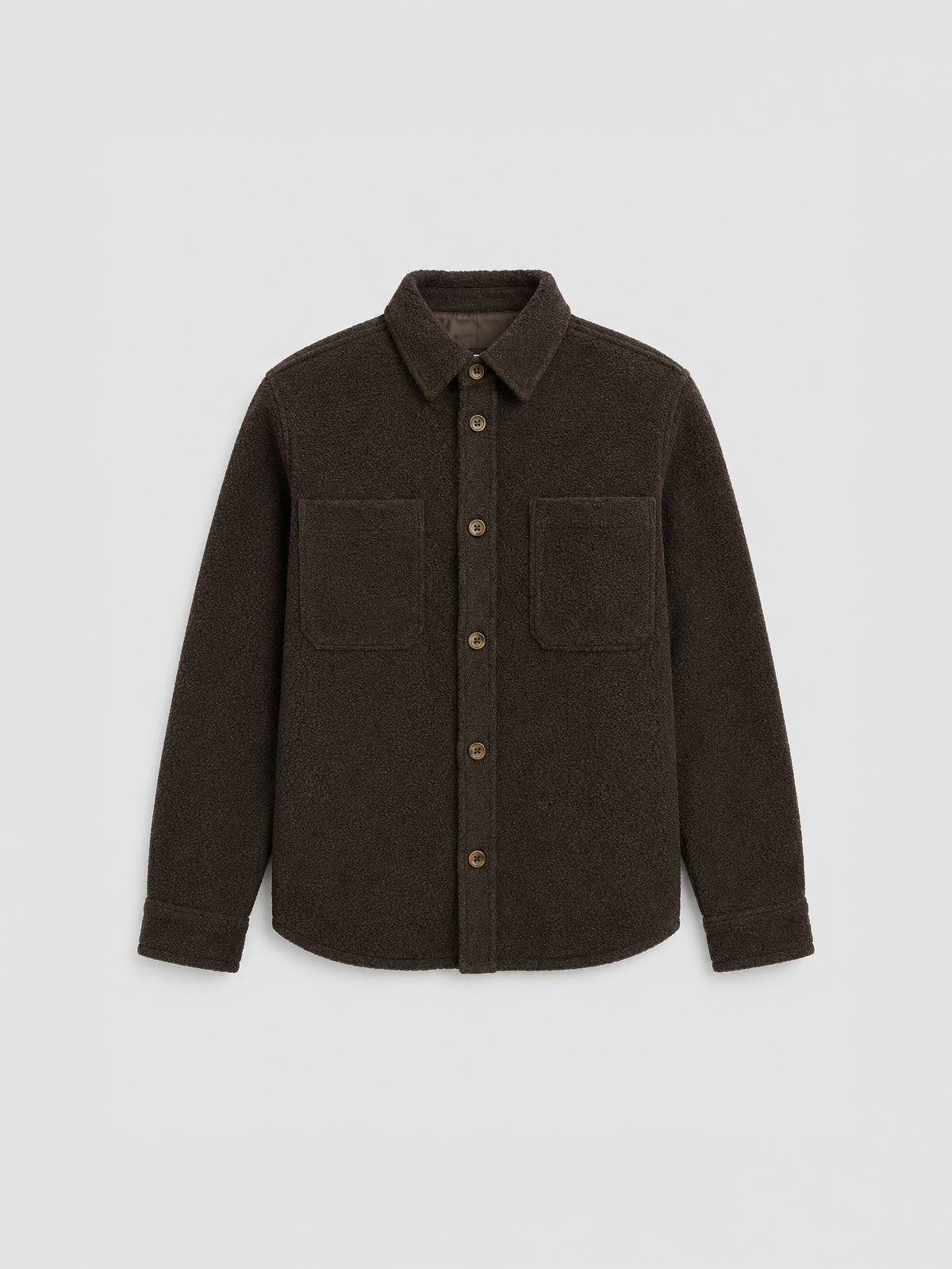 Sobrecamisa Bouclé Overshirt de Les Deux en Delicioso Brown