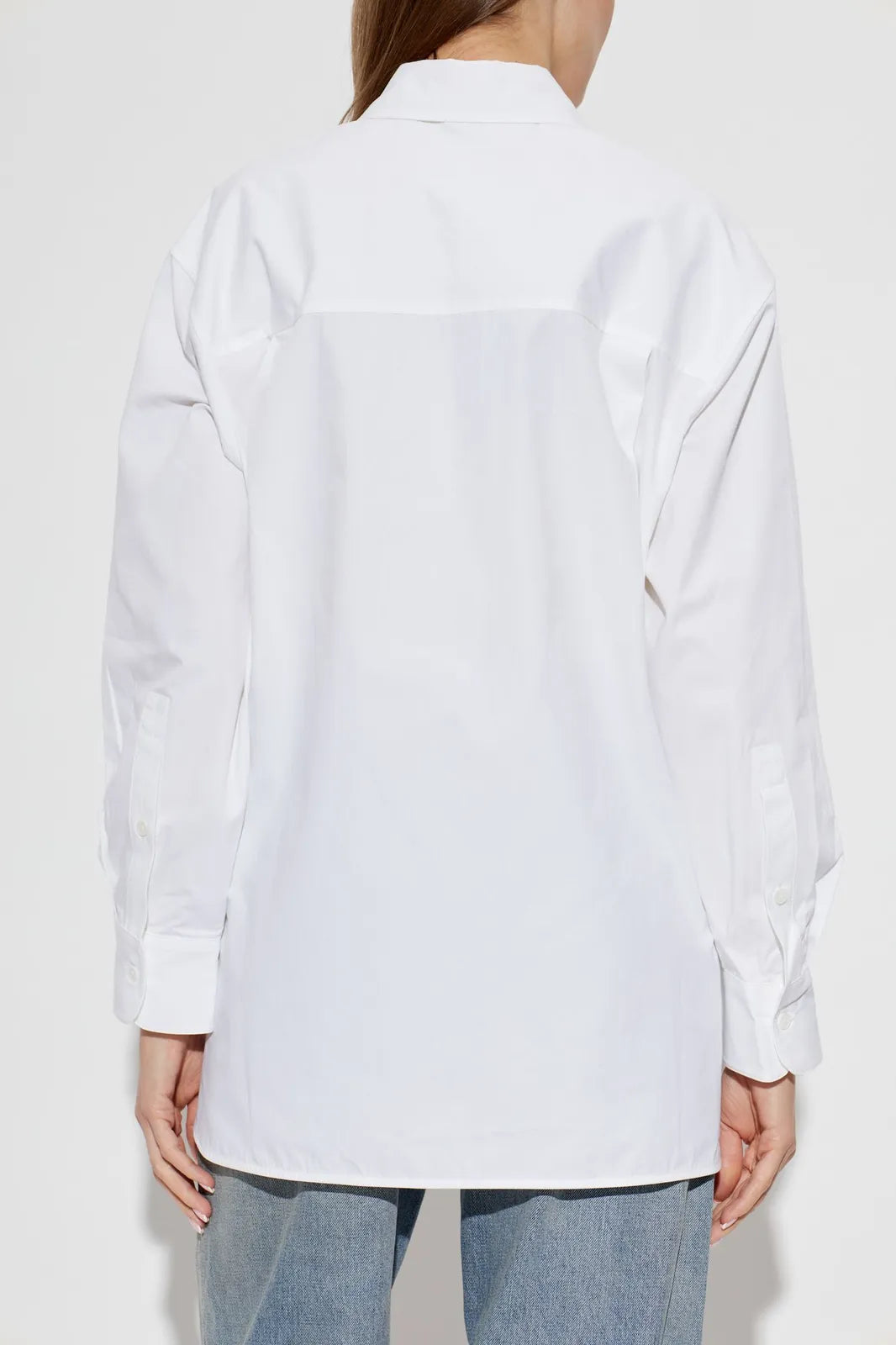 ANINE BING Scott Shirt, WHITE: vista de la prenda de mujer