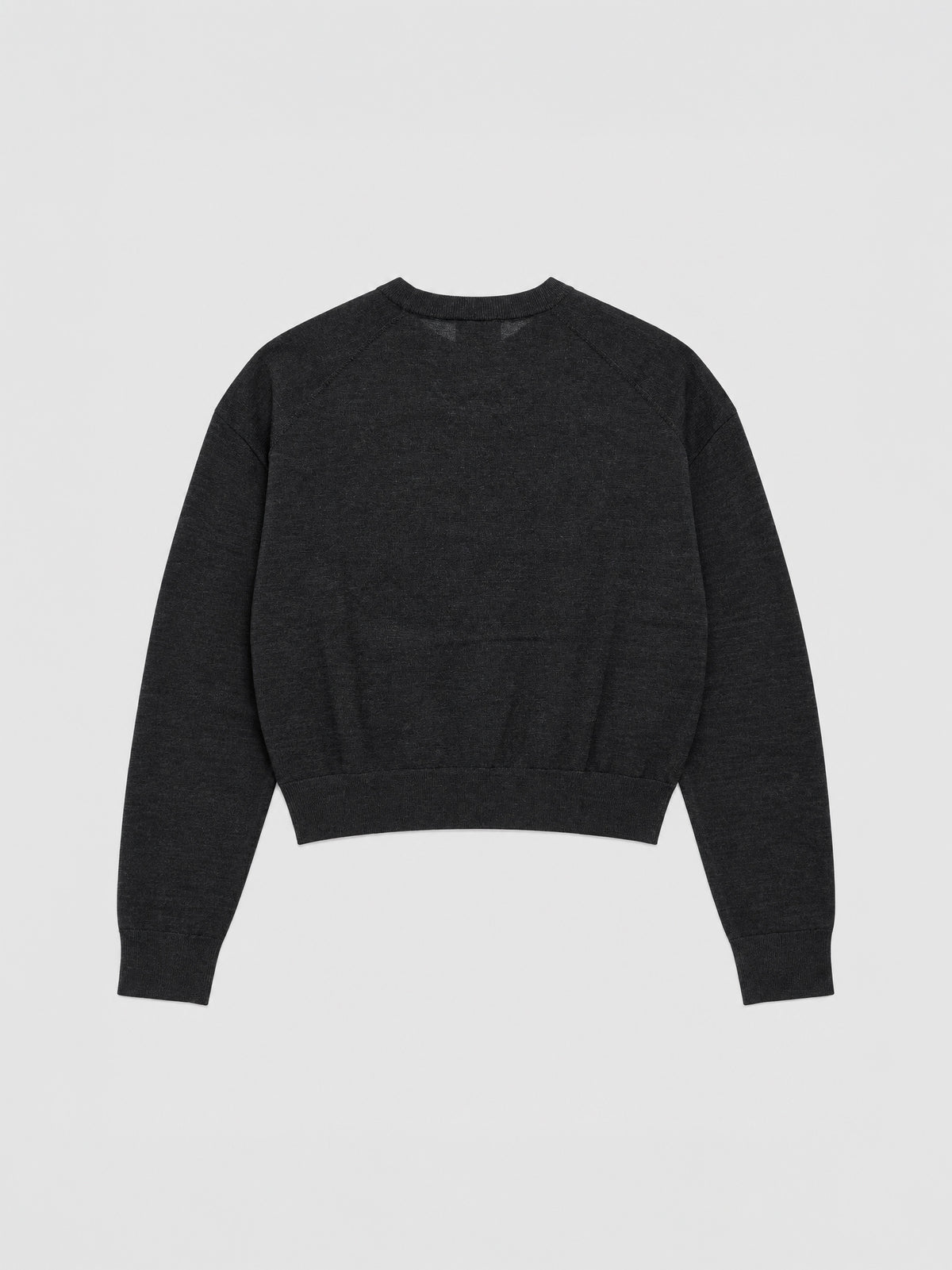 Jersey Mia Sweater de Anine Bing en Charcoal de lana merina con gráfico frontal