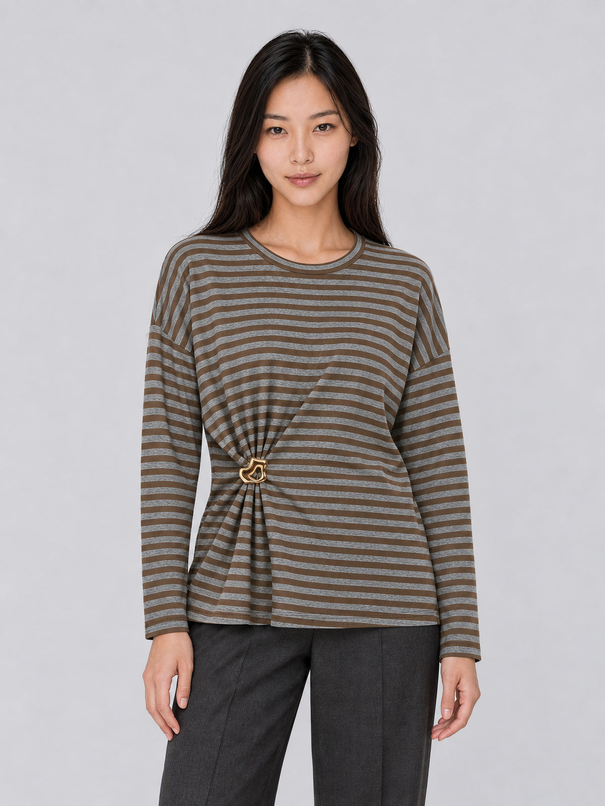 Camiseta KRISS caqui de Essentiel Antwerp