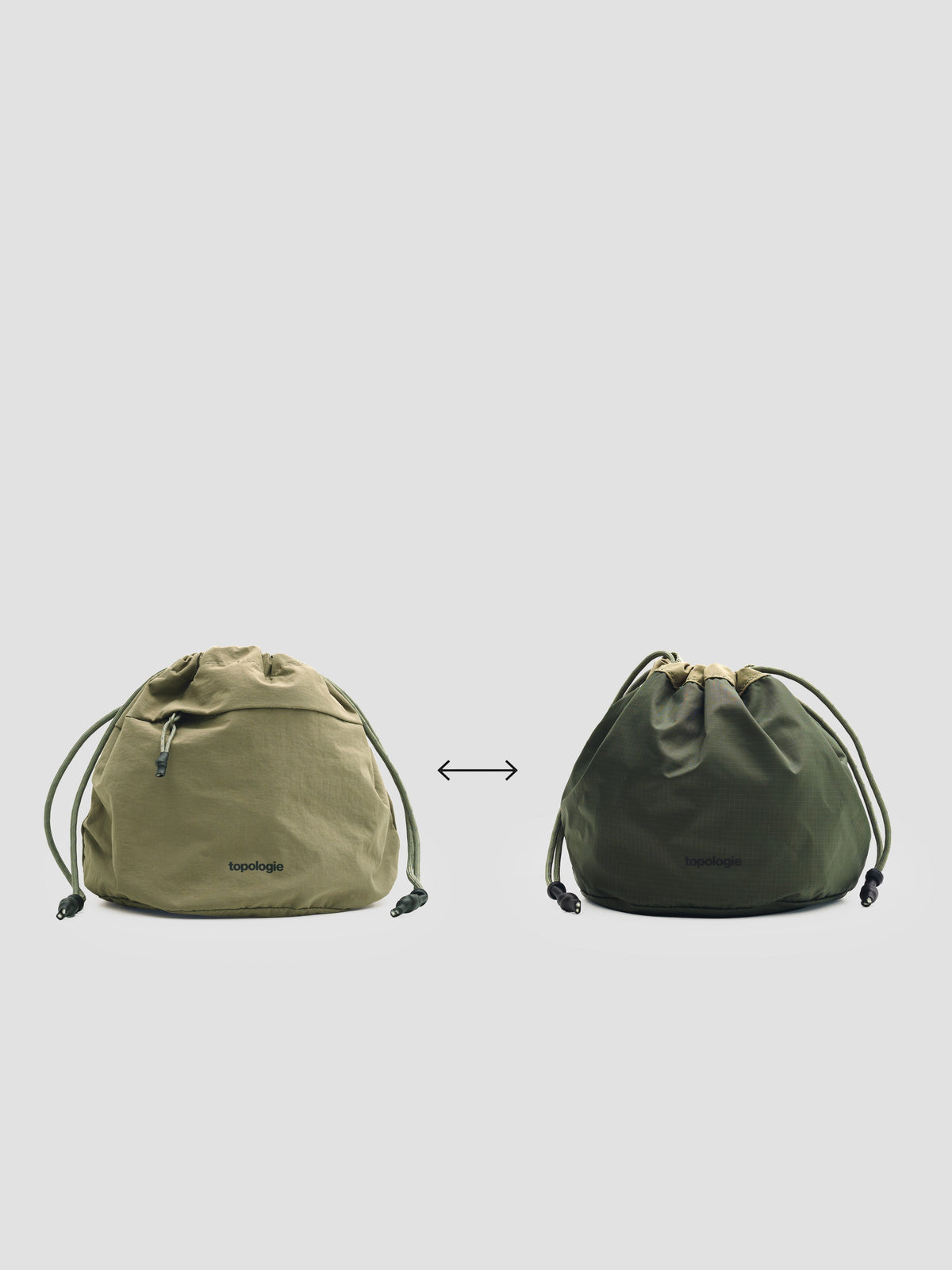 Bolso Topologie Reversible Bucket en Moss / Papery