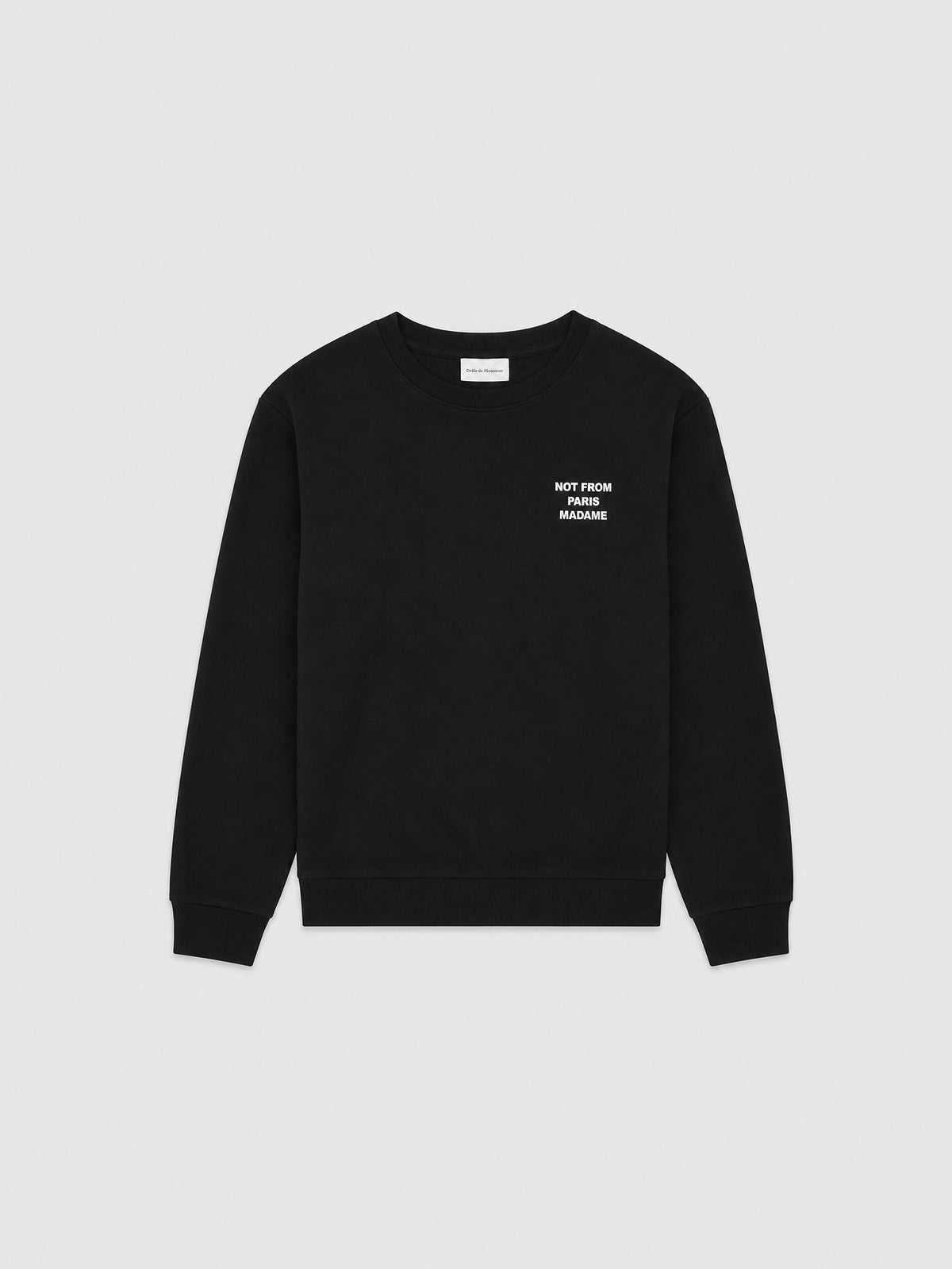 Sudadera Le Sweatshirt Slogan de Drôle de Monsieur en Black