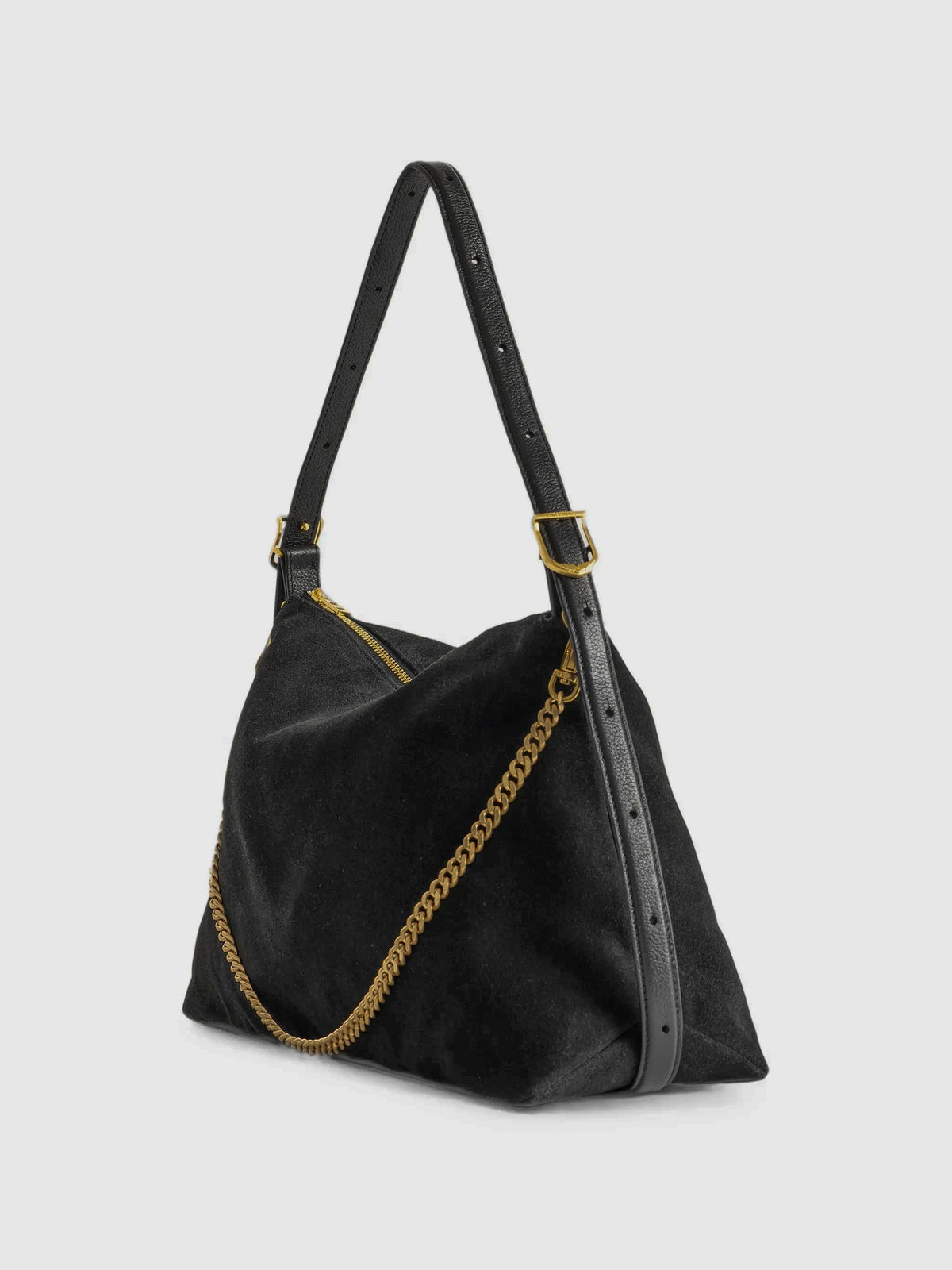 Bolso Jim Suede Bag Black Gold 5 de Zadig&Voltaire