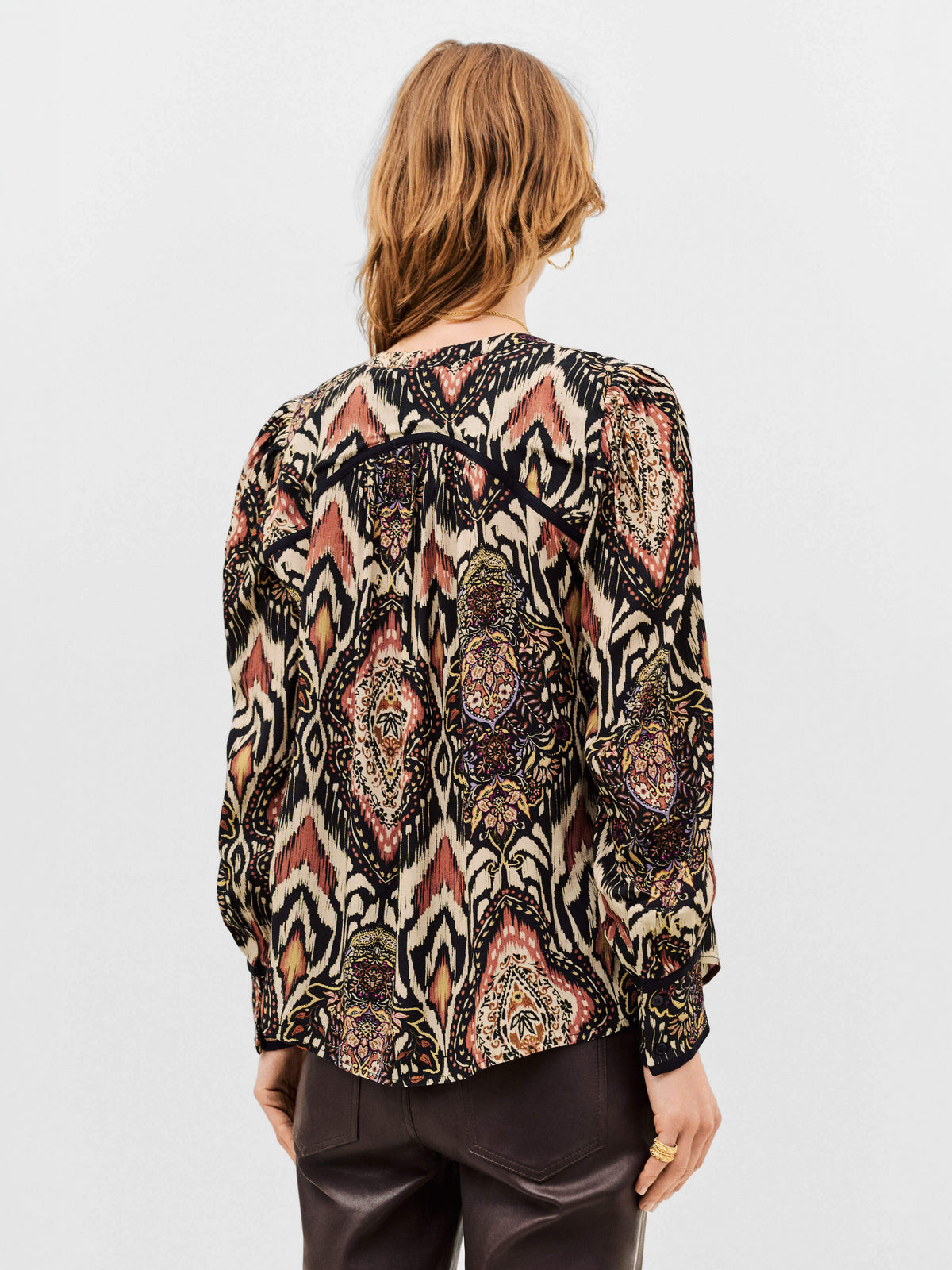 Camisa estampada Zolie de ba&sh en color Noir