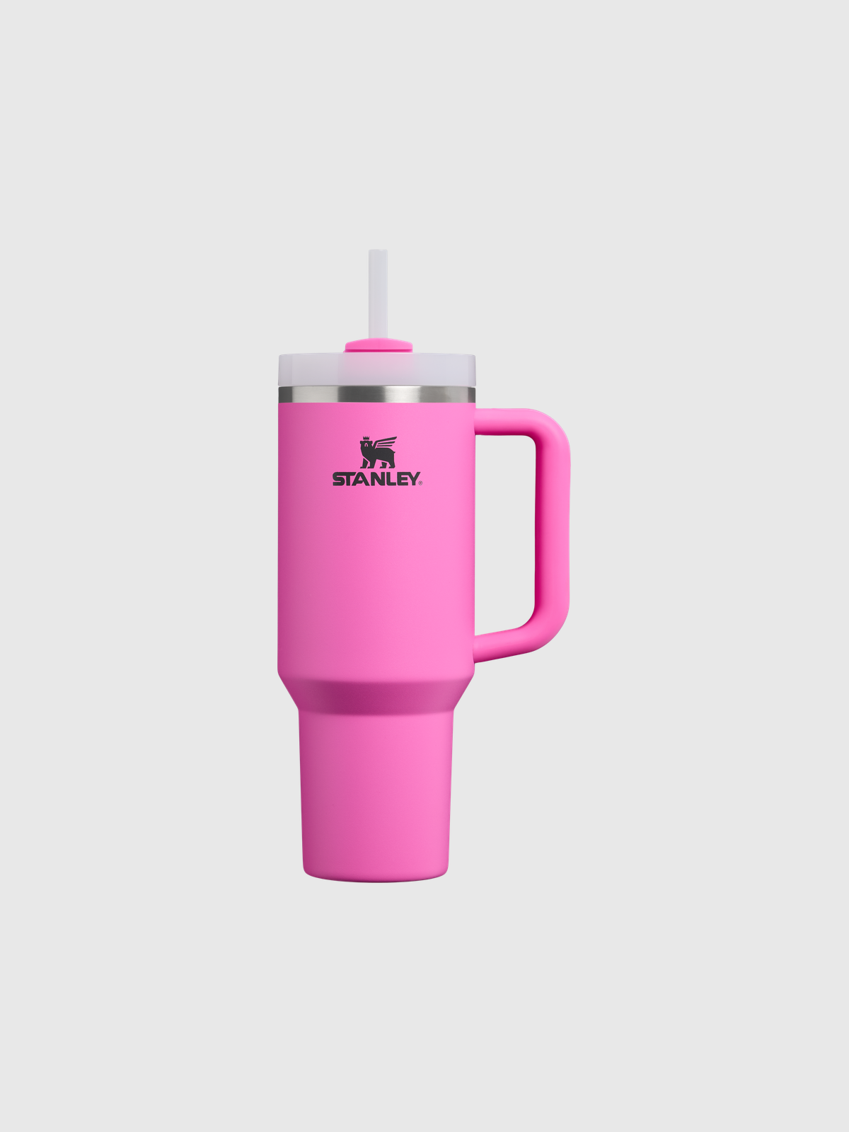STANLEY Quencher H2.0 FlowState 40 OZ Hot Pink, vaso térmico con asa y pajita