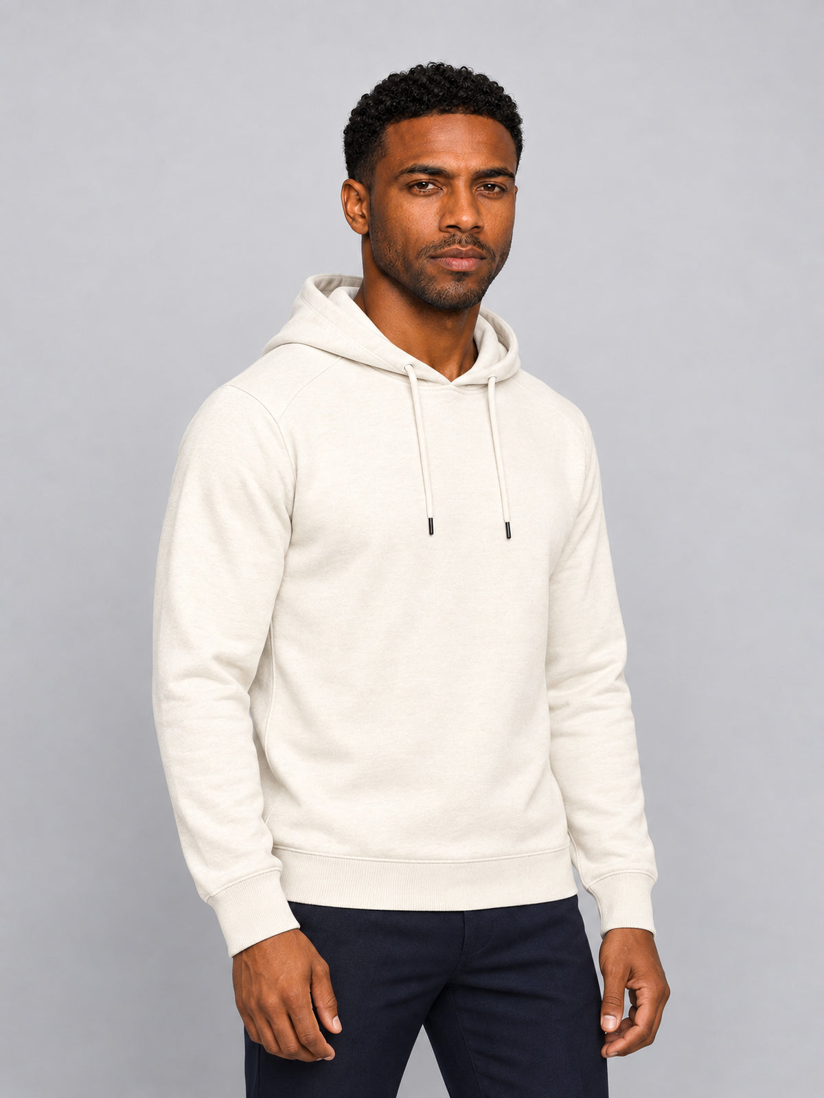 Sudadera Tecnica MARFRANC en Ghiaccio con capucha y mezcla de Tencel, merino y seda
