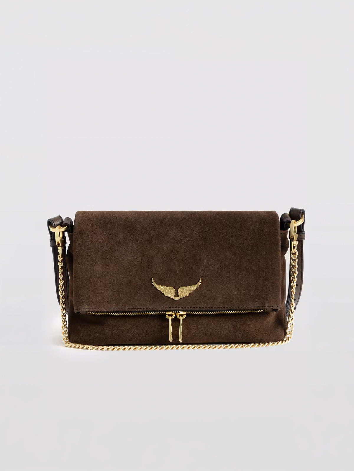 Bolso bandolera Rocky II de ante Wood 214 de Zadig&Voltaire