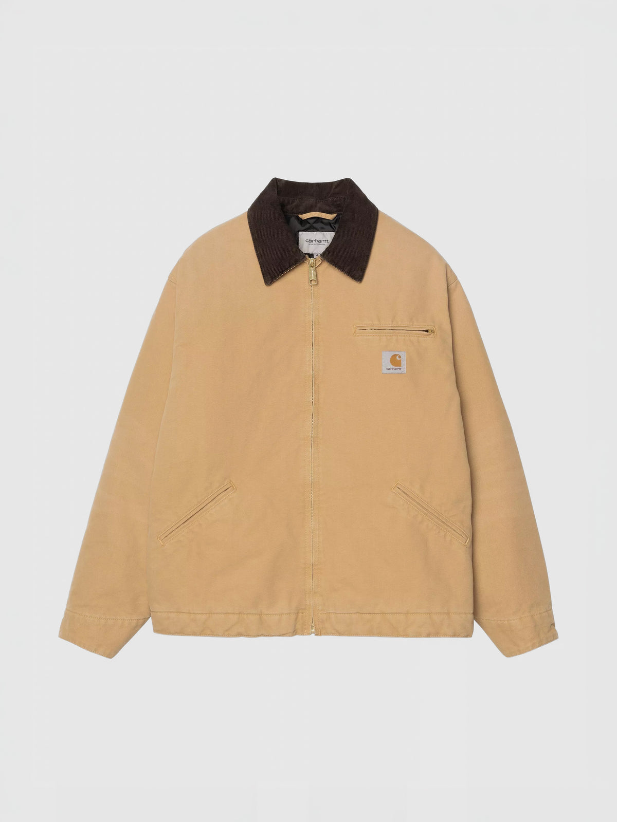 Chaqueta OG Detroit Jacket de Carhartt WIP en WIP Dusty H / Tobacco, Stone Canvas
