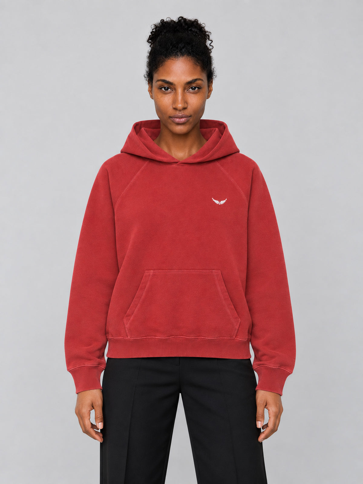 Sudadera Georgy Mo Tour Lips Strass Zadig&Voltaire en Cherry