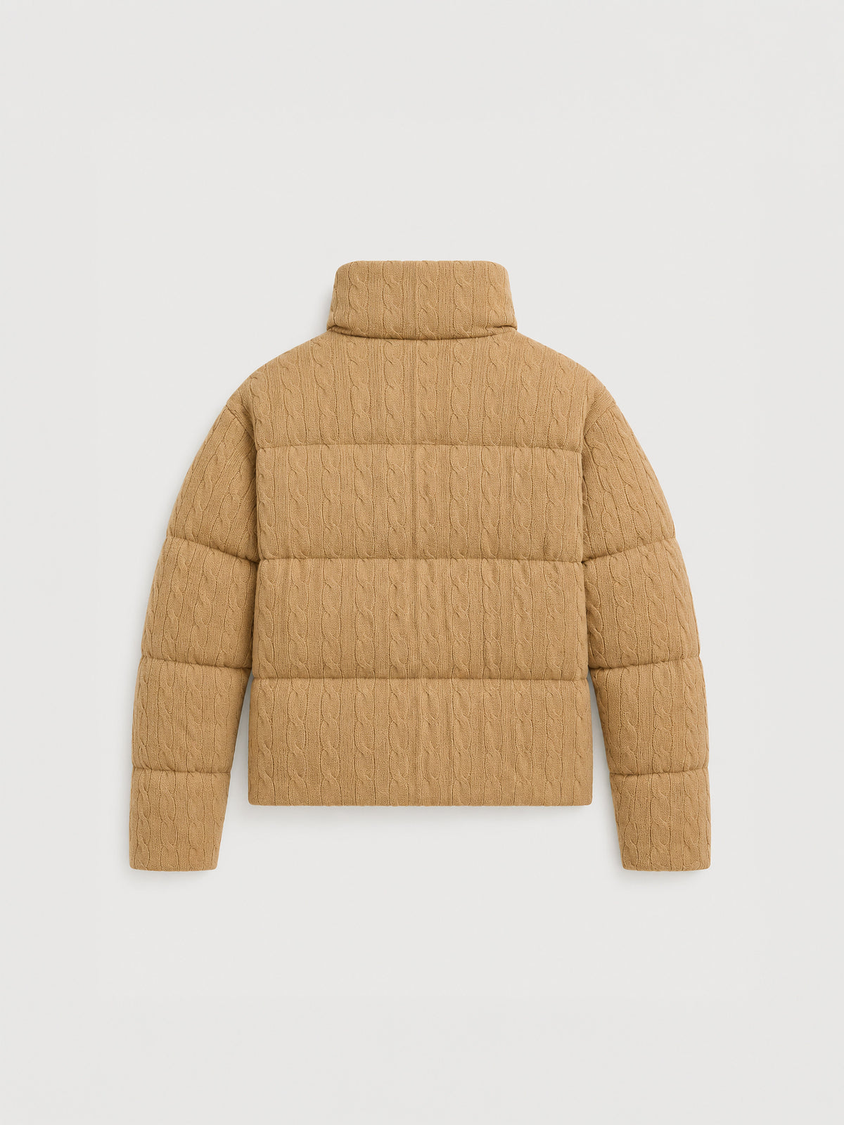 Chaqueta Cable Wool-Cashmere Puffer de Polo Ralph Lauren en camel