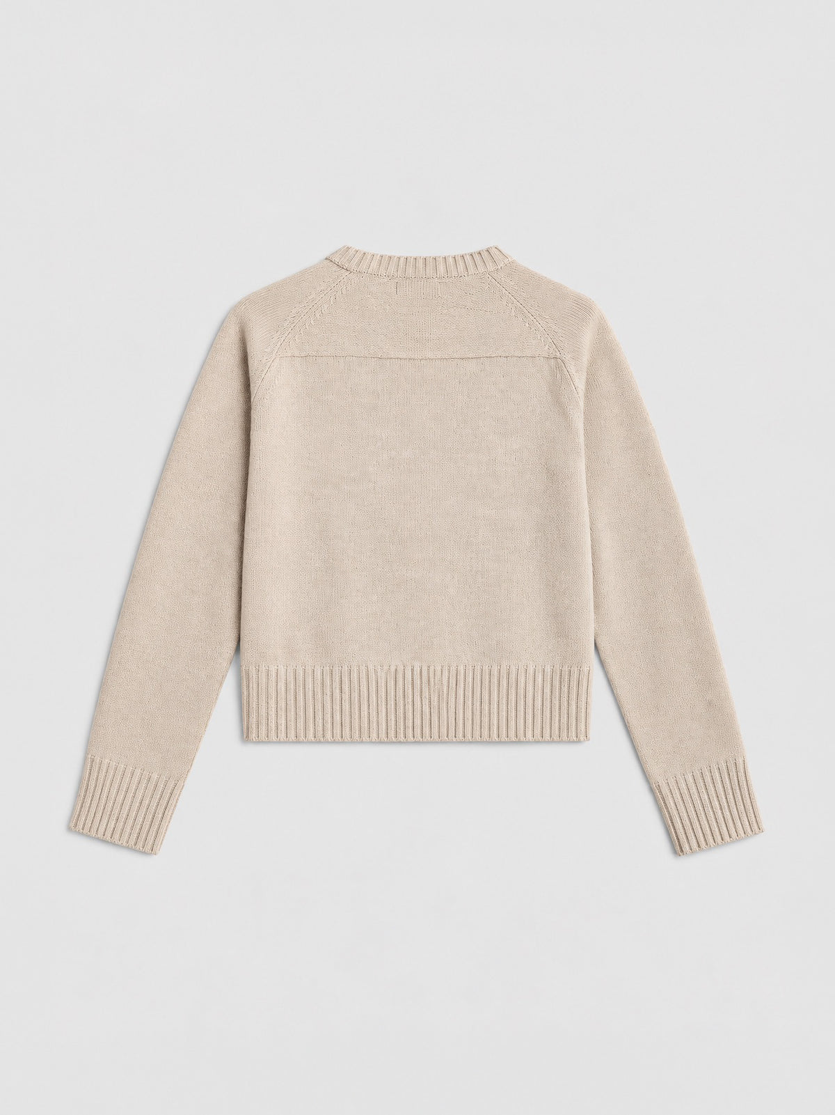 Cárdigan Virginia de Soeur en lana merino ECRU CHINE para mujer