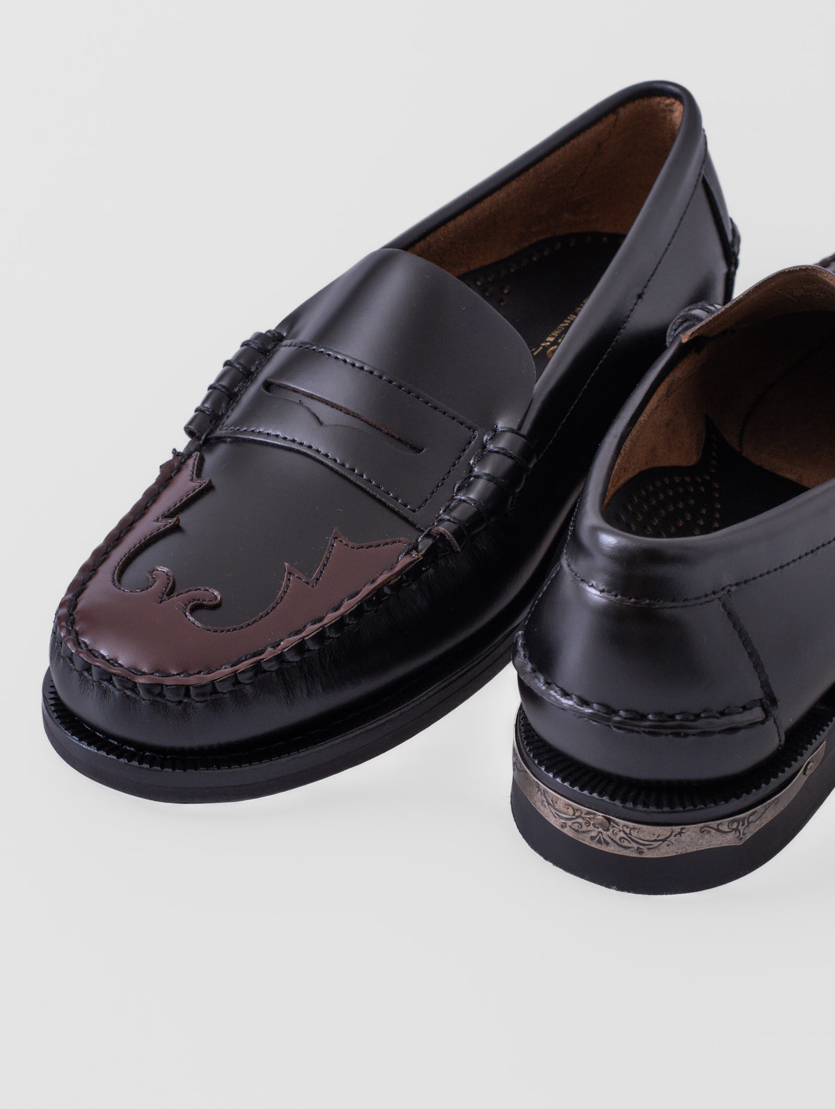 SEBAGO DAN SCARABEO, BLACK-BURGUNDY, hombre: mocasín
