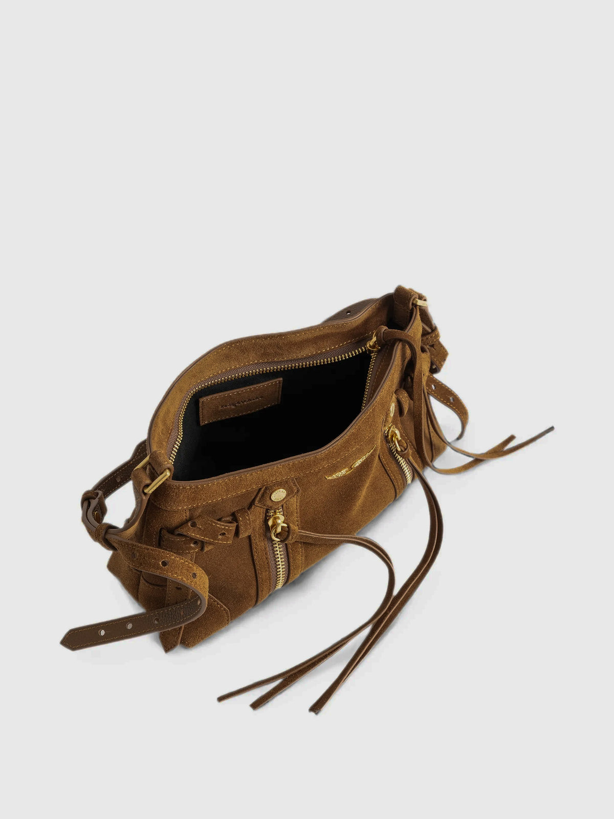 Bolso Madison Mini Suede Bag Cognac 201 de Zadig&Voltaire