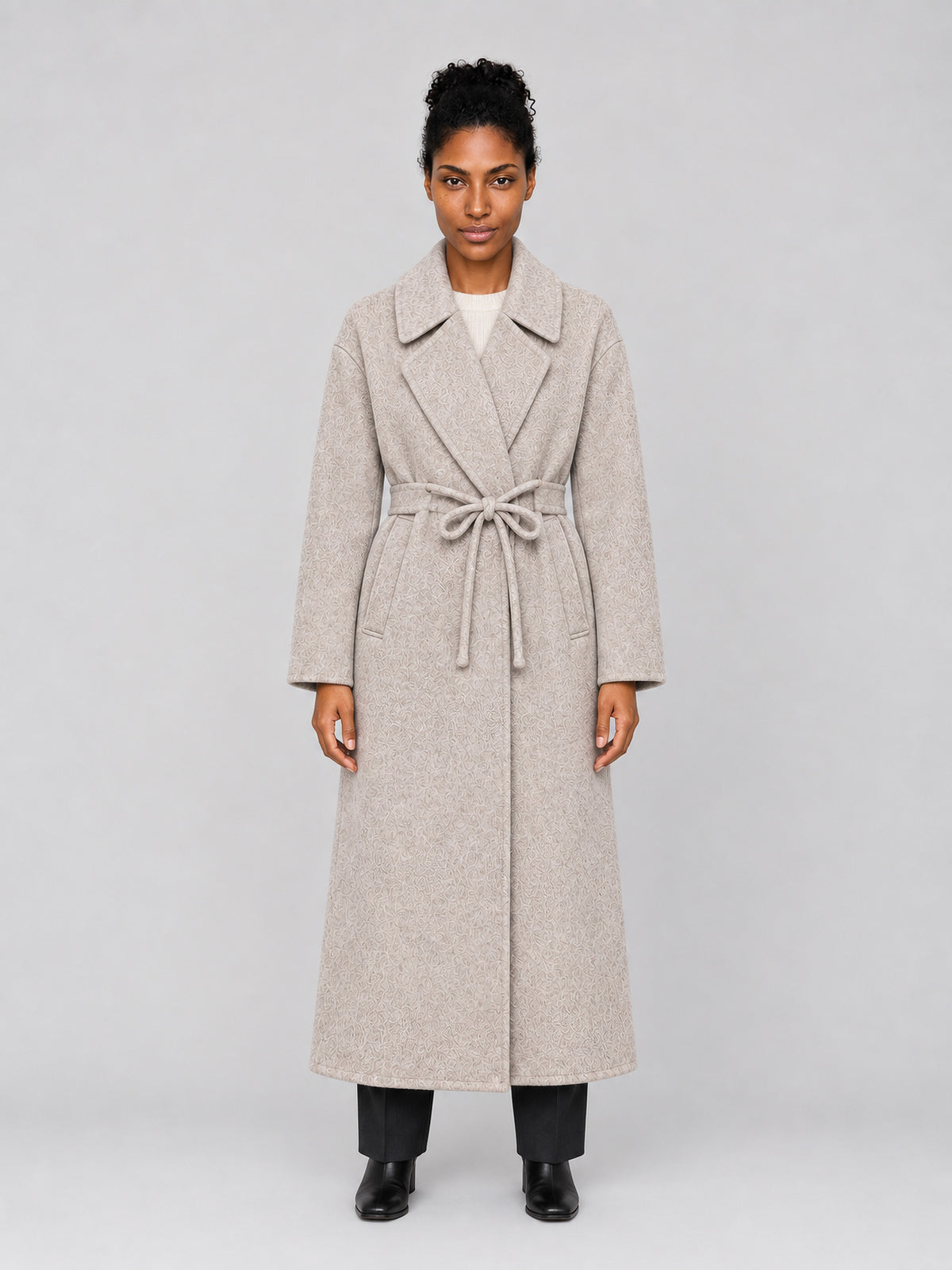 Abrigo KATE de ba&sh en GREIGE para mujer