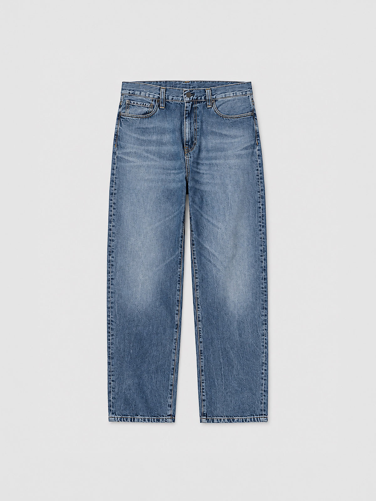 Aaron Pant de Carhartt WIP en Blue Marble Used Wash