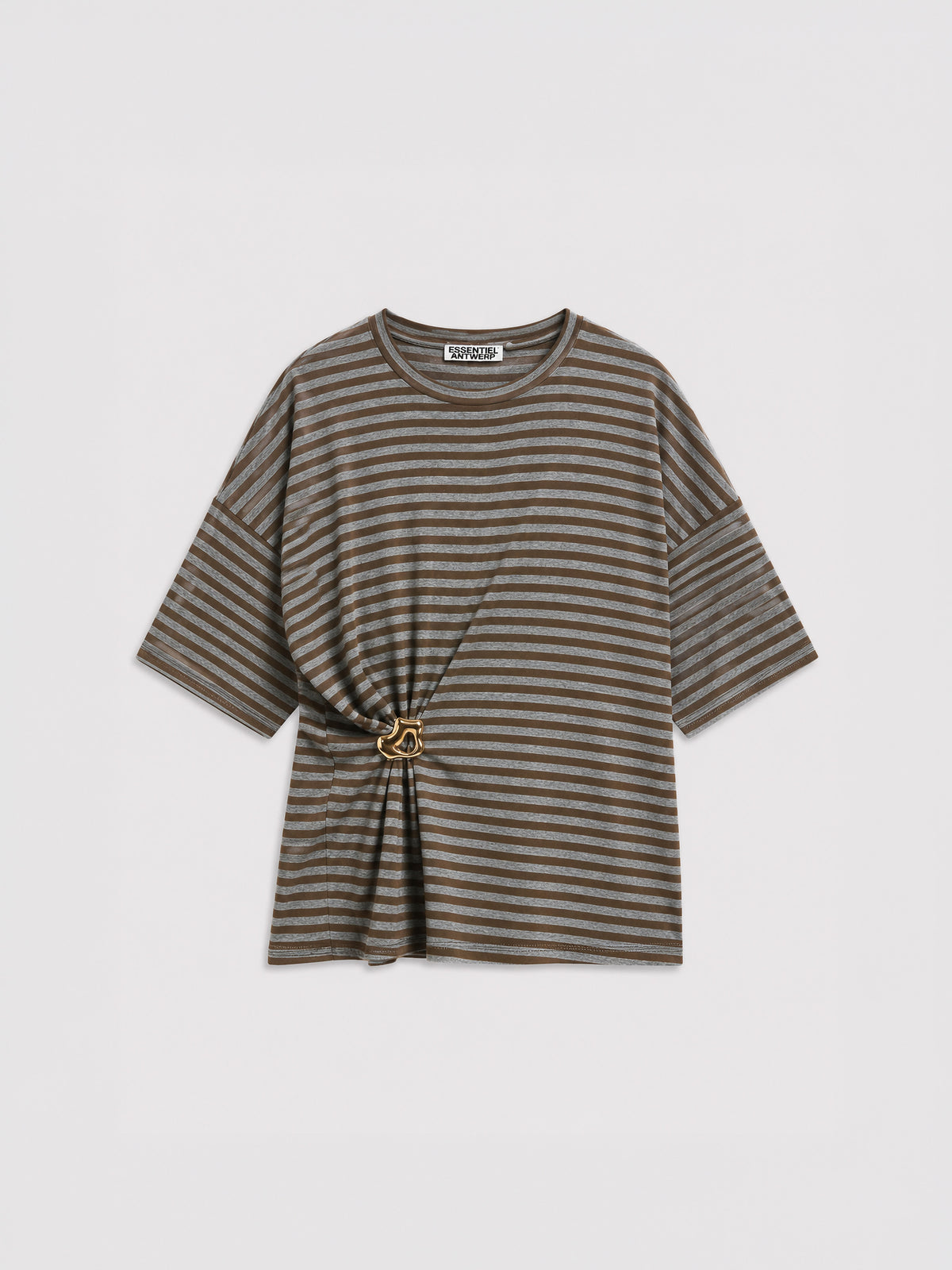 Camiseta KRISS caqui de Essentiel Antwerp