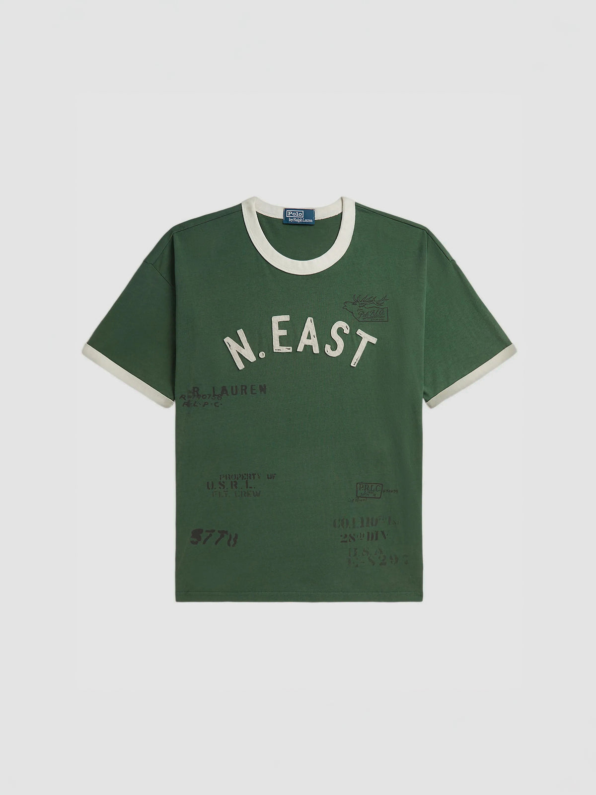 Camiseta Polo Ralph Lauren en Park Green con ribetes en contraste