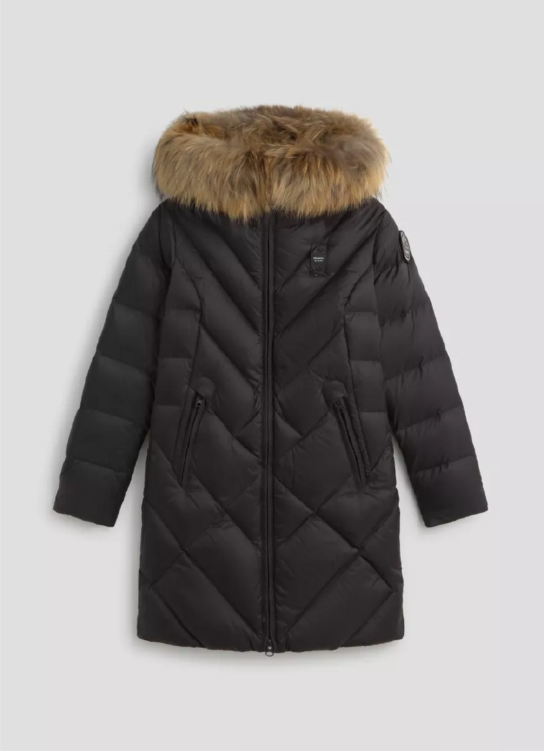 Abrigo largo Althea Blauer para mujer, elegante y cálido, disponible en MARFRANC