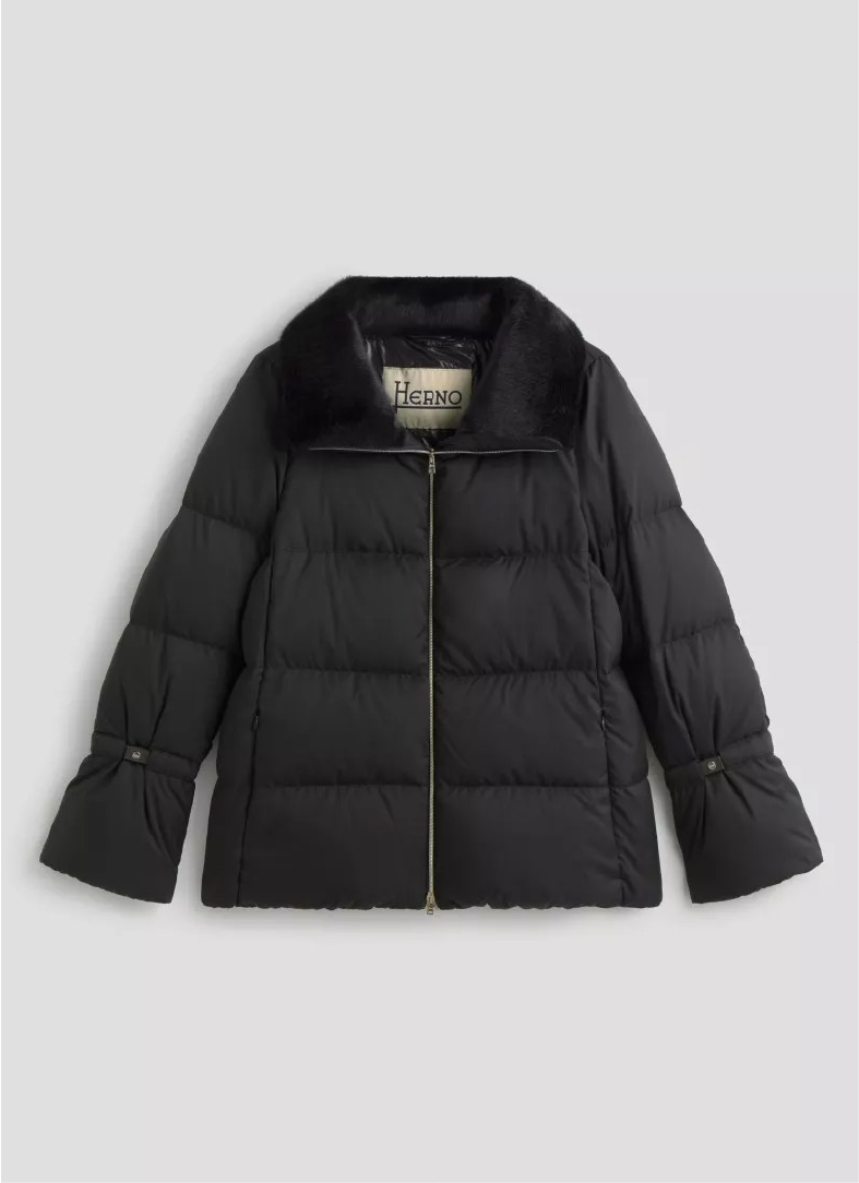 Chaqueta bomber Noir Herno, abrigada y con estilo único, en MARFRANC