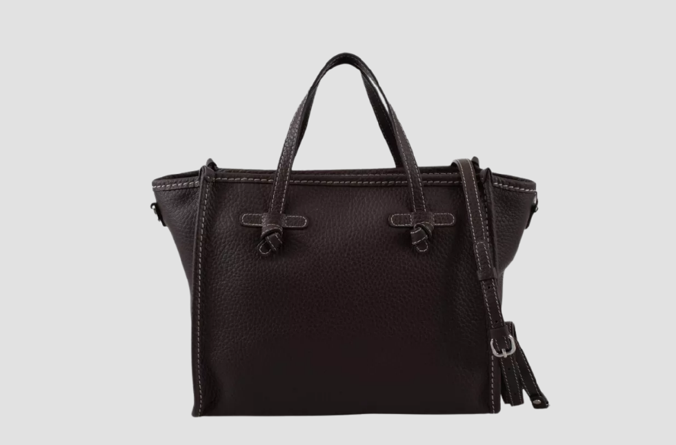 Bolso Miss Marcella 32 Gianni Chiarini de piel marrón con asas cortas otoño 2025 en MARFRANC