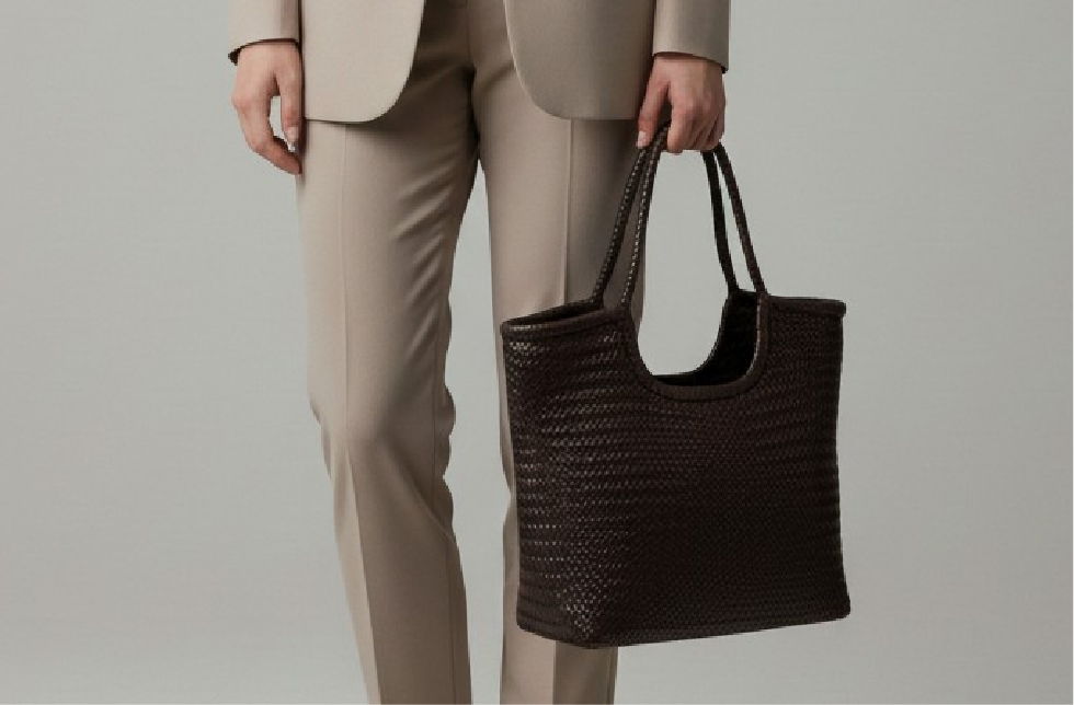 Bolso Diagonal Dragon Diffusion de piel trenzada artesanal otoño 2025 en MARFRANC