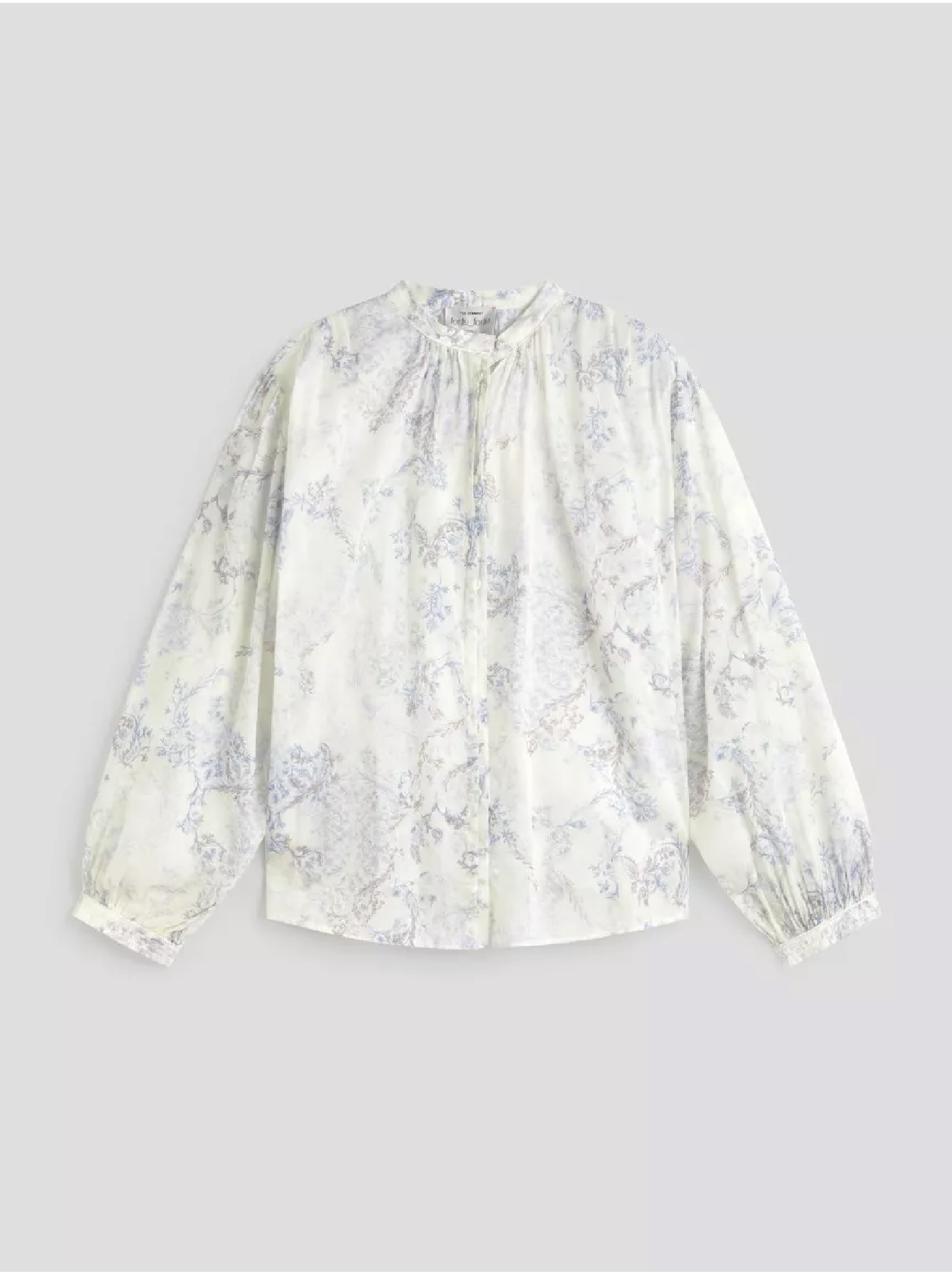 Camisa bohemia Forte Forte de seda para mujer en color beige