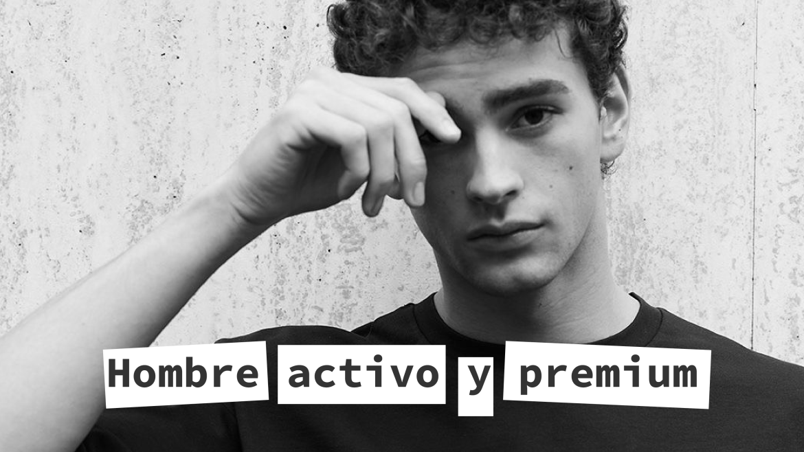 Hombre activo y premium